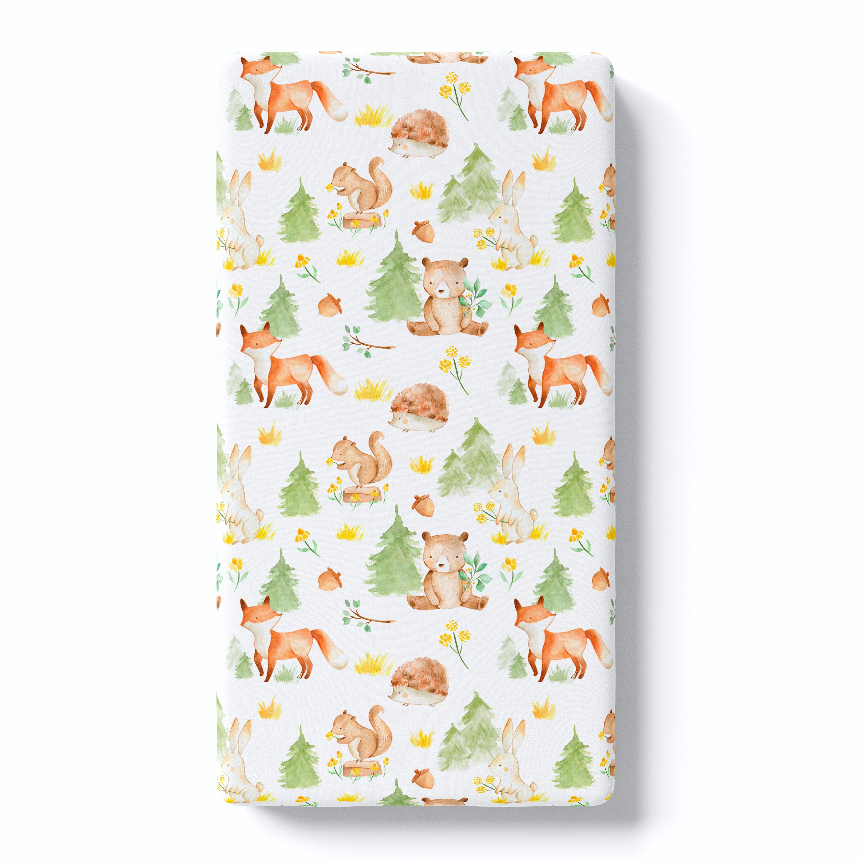 Forest Friends Fitted Crib Sheet