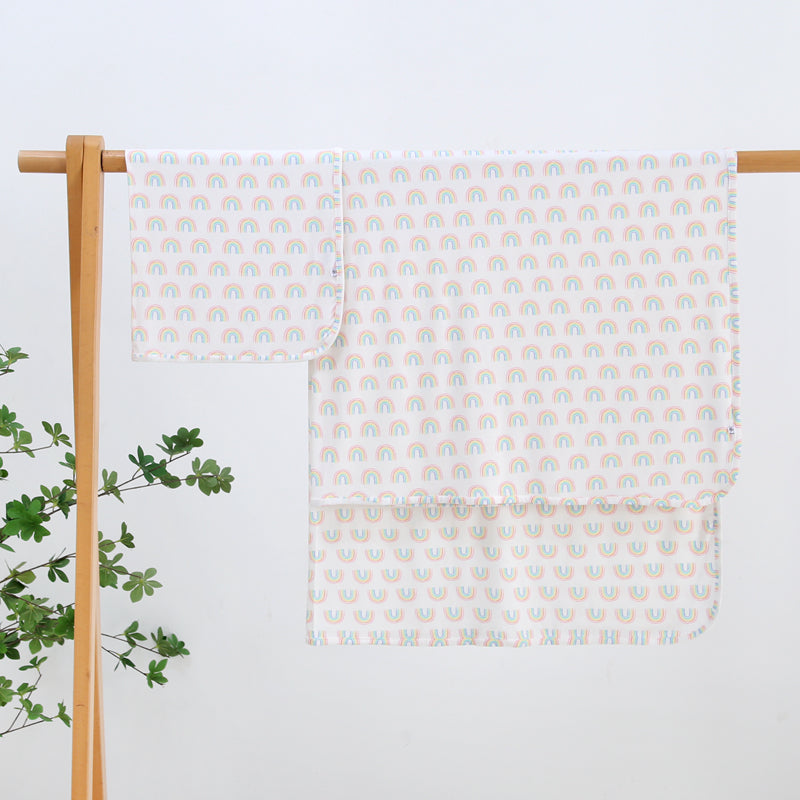 Forever Rainbow Bamboo Swaddle Blanket