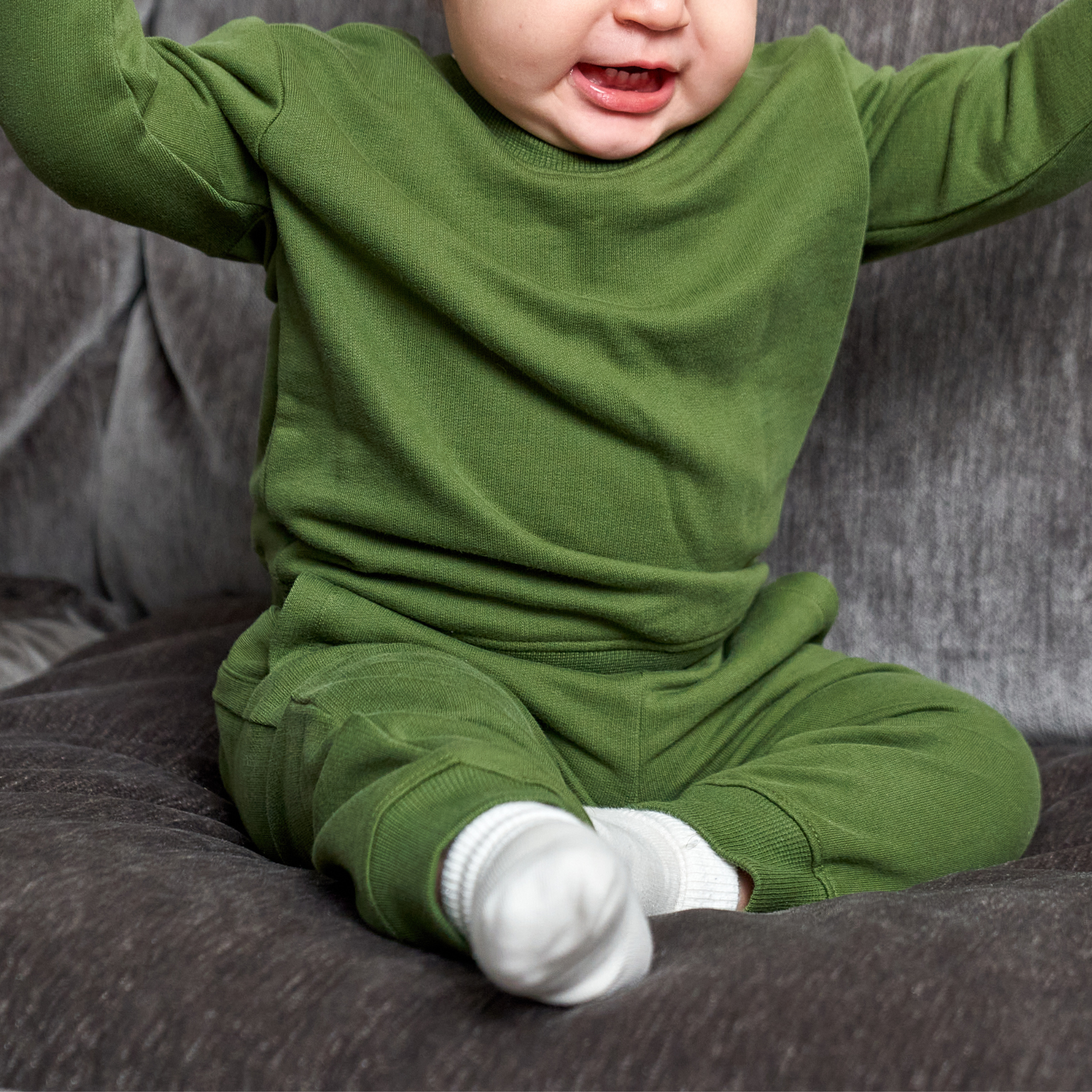French Terry Set - Bronze Green