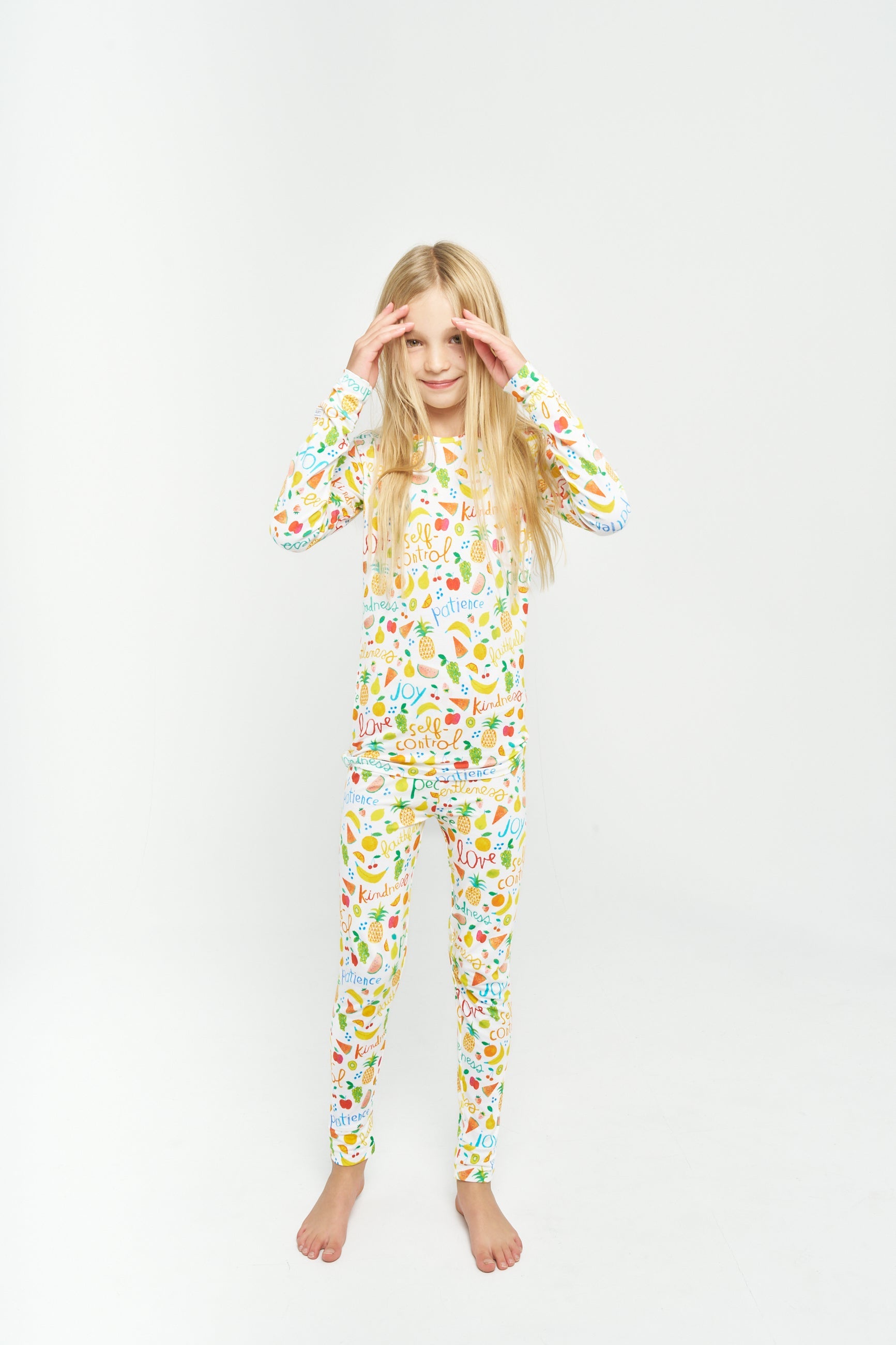 Fruit Of The Spirit Pj Long Sleeve & Pants Set Bamboo