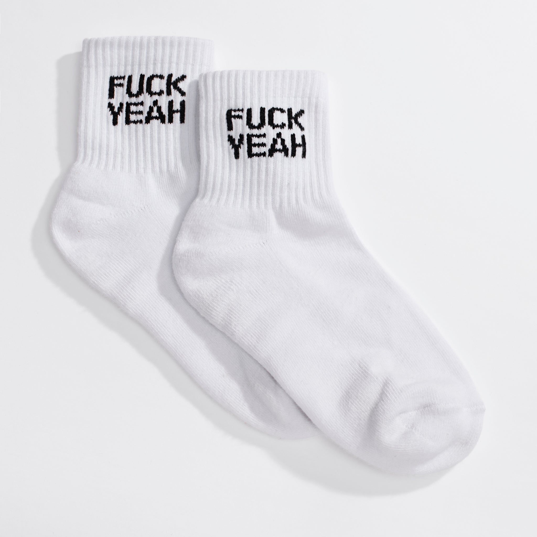 Fuck Yeah Quarter Crew Socks