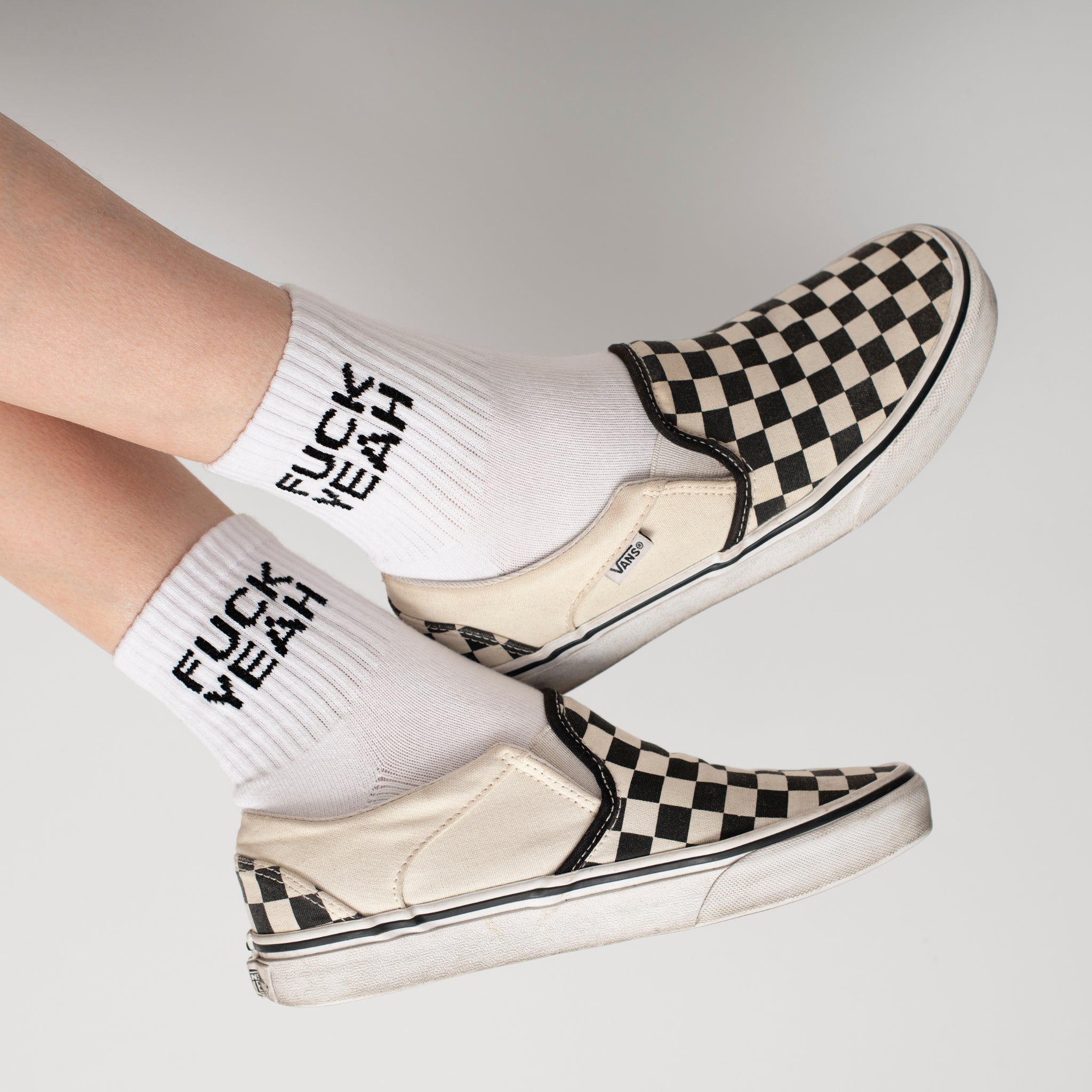 Fuck Yeah Quarter Crew Socks