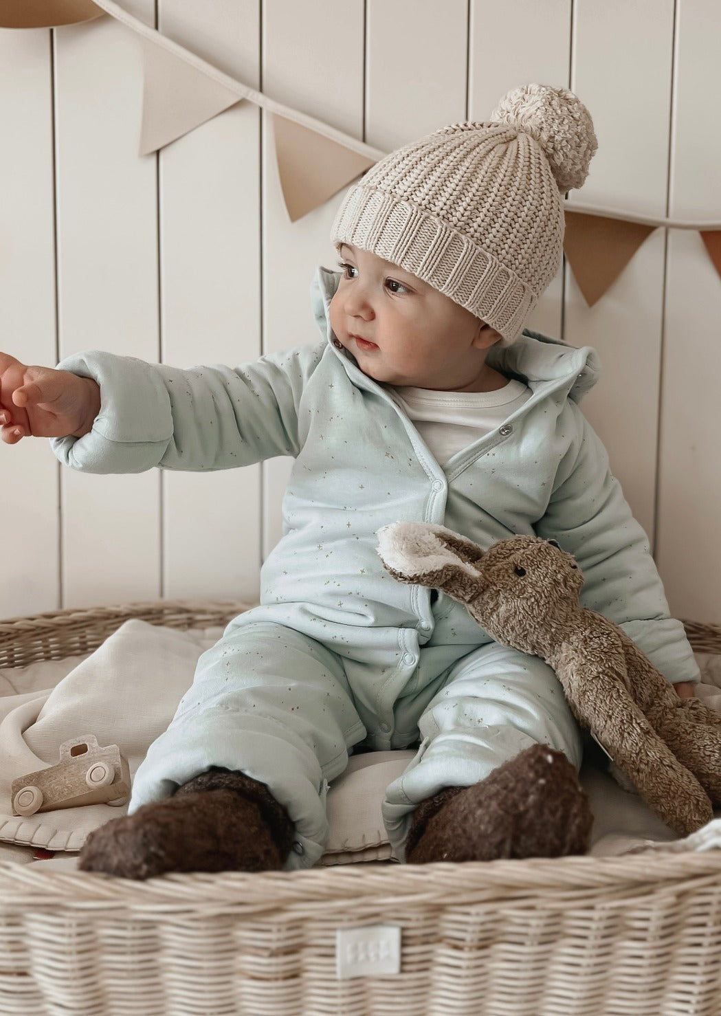 Étoile | Organic Cotton Plush Onesie | Frozen Dew