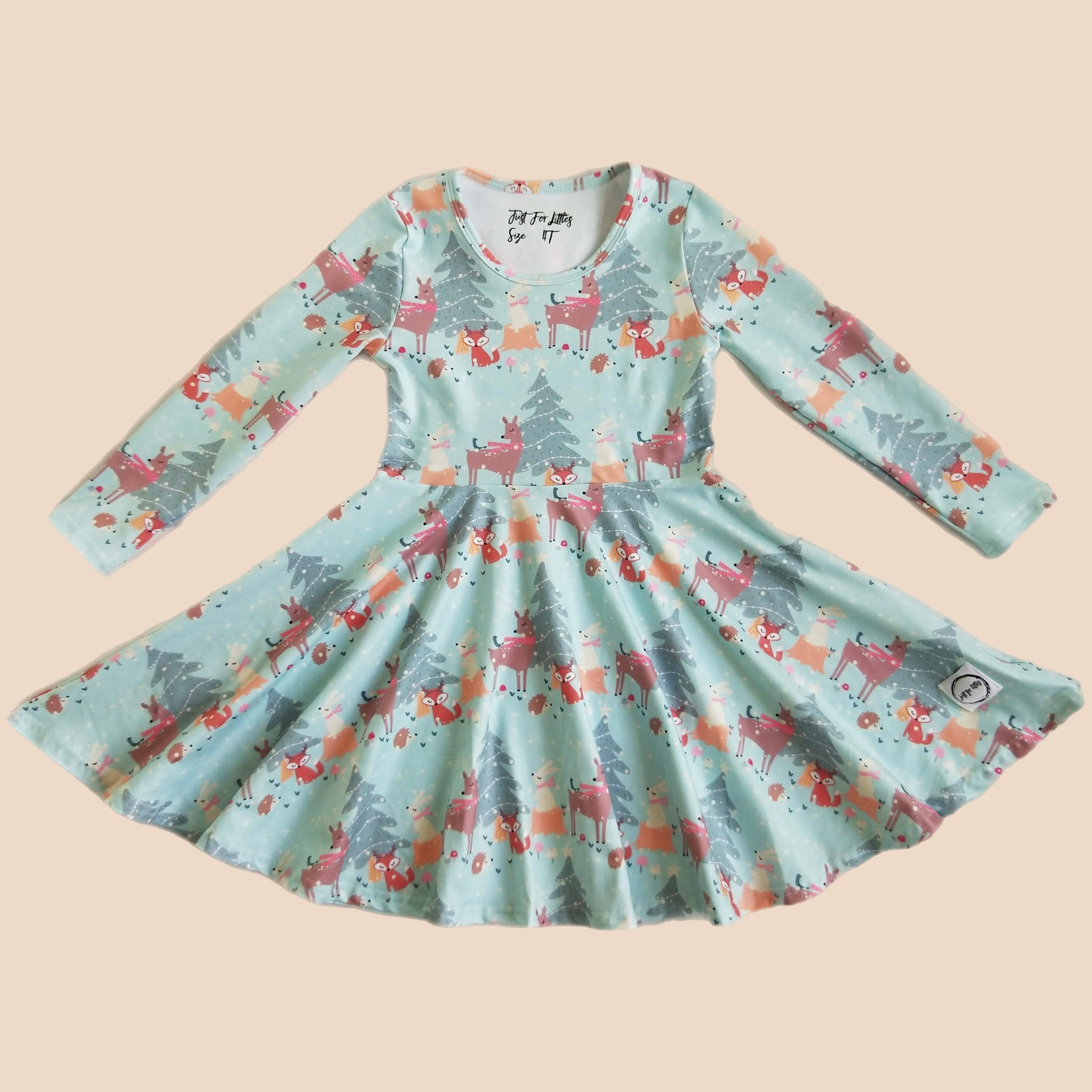 Winter Forest Friends Dress
