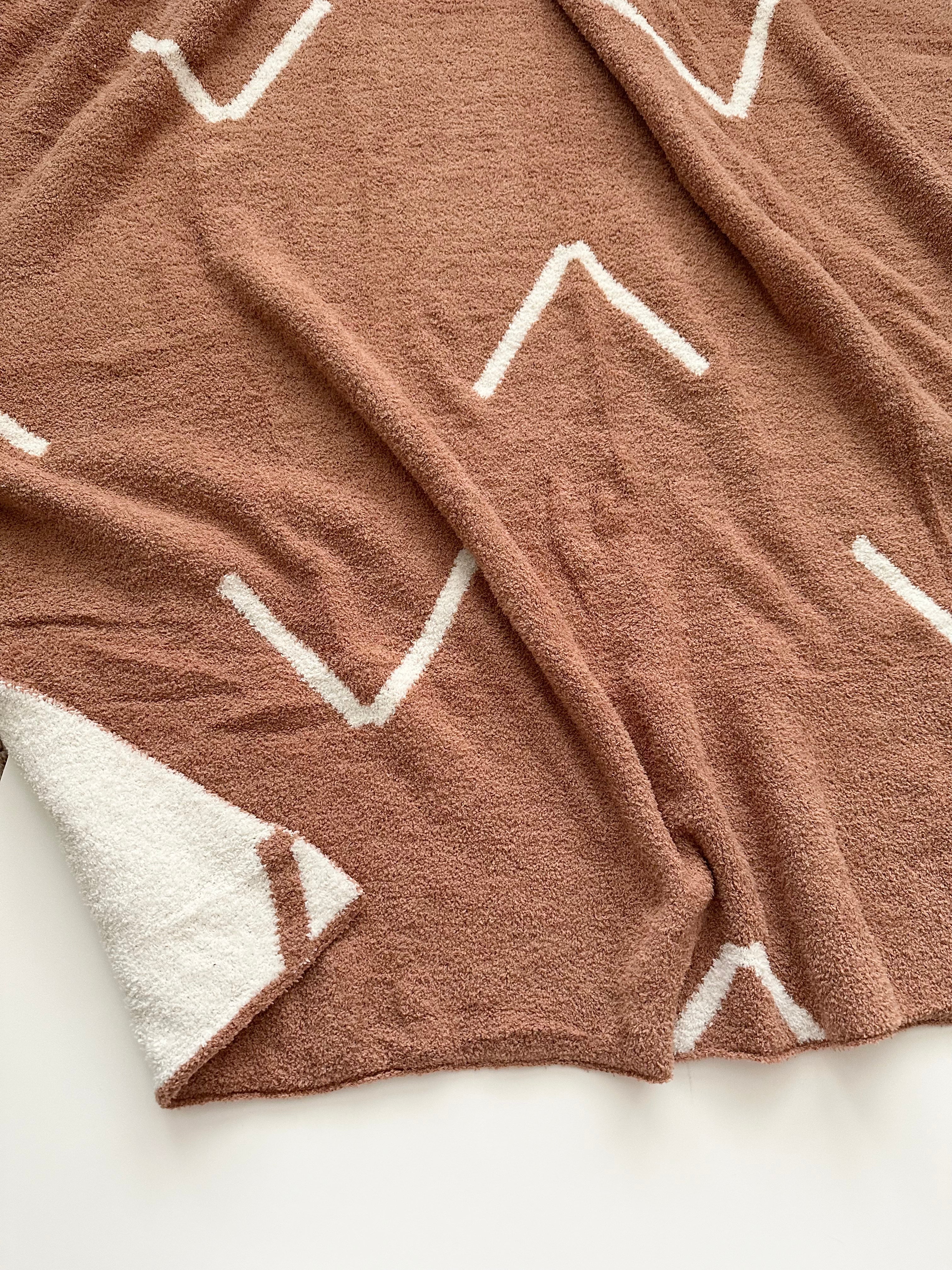 Plush Blanket - Caramel Arrow