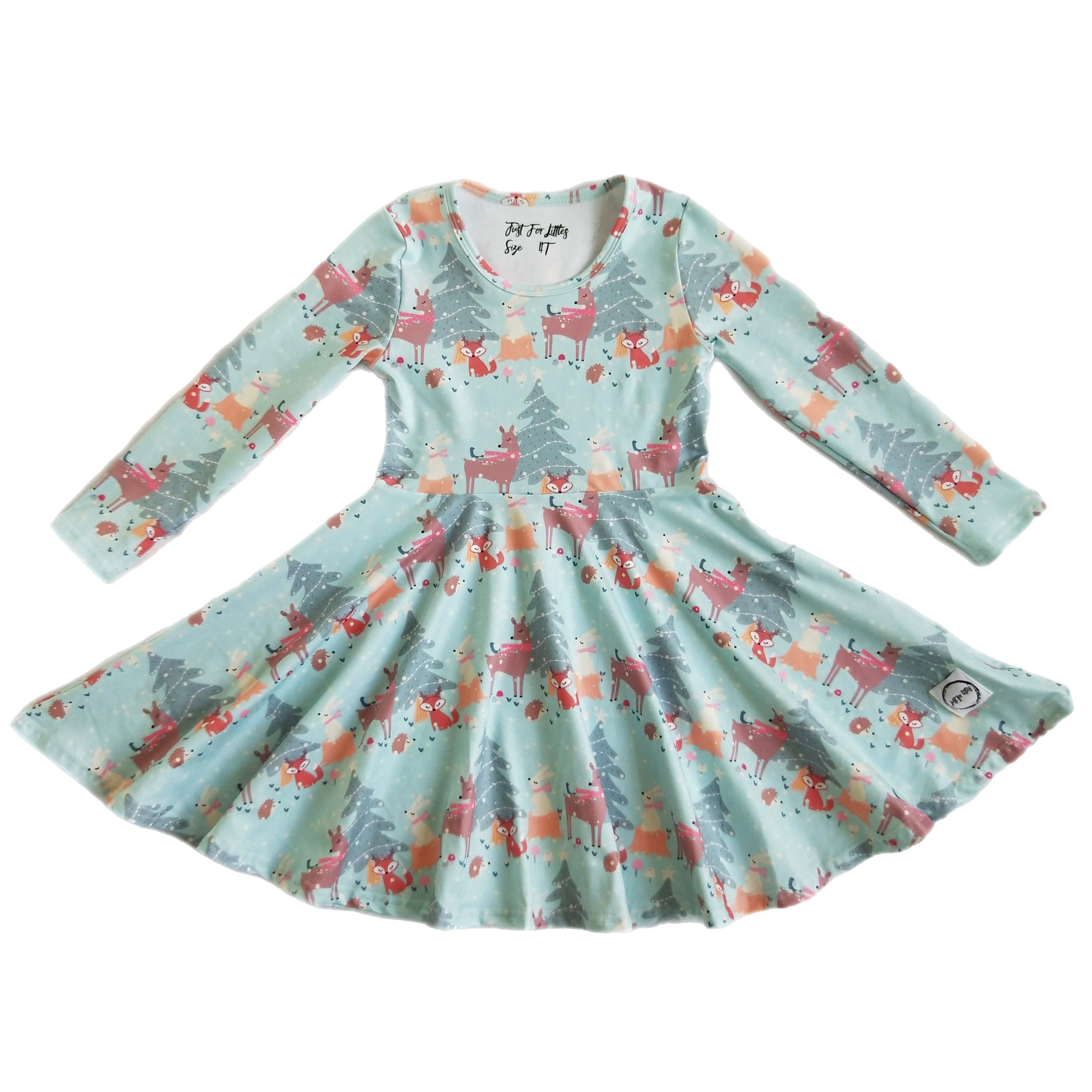 Winter Forest Friends Dress