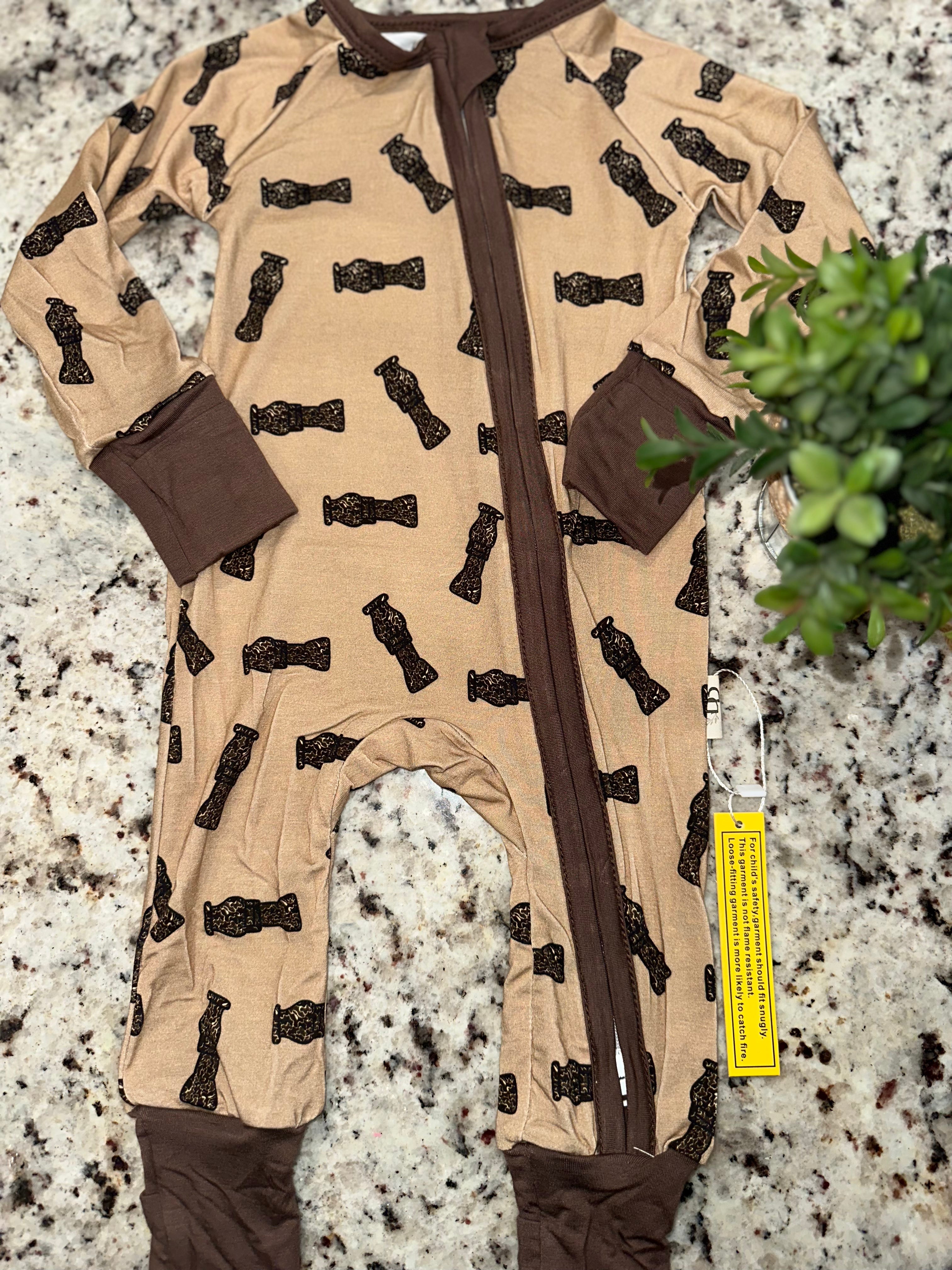 Camo Duck Call Bamboo Zippy