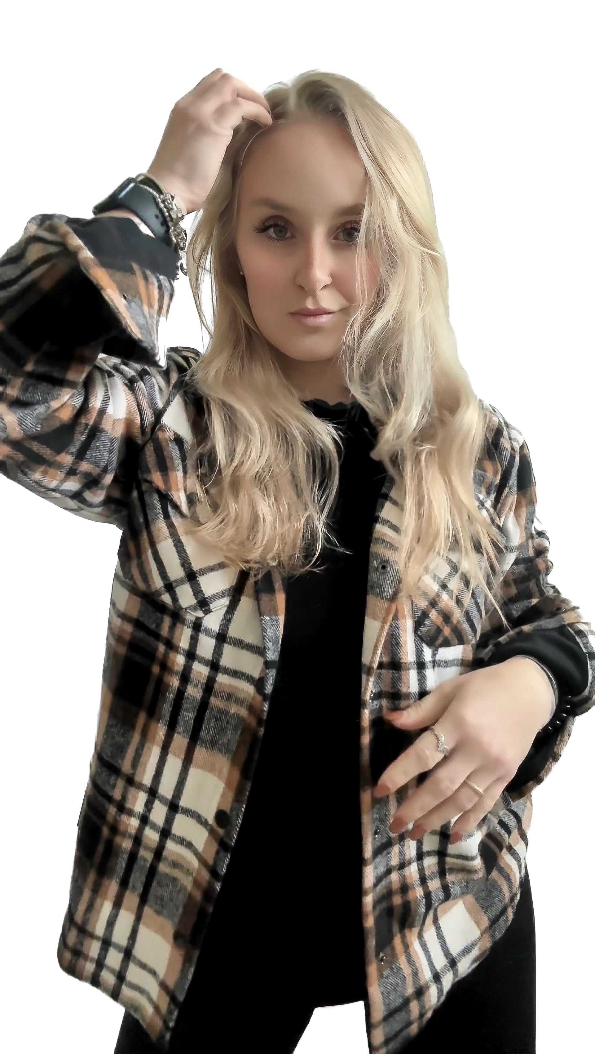 Adult - Flannel Jacket - Caramel