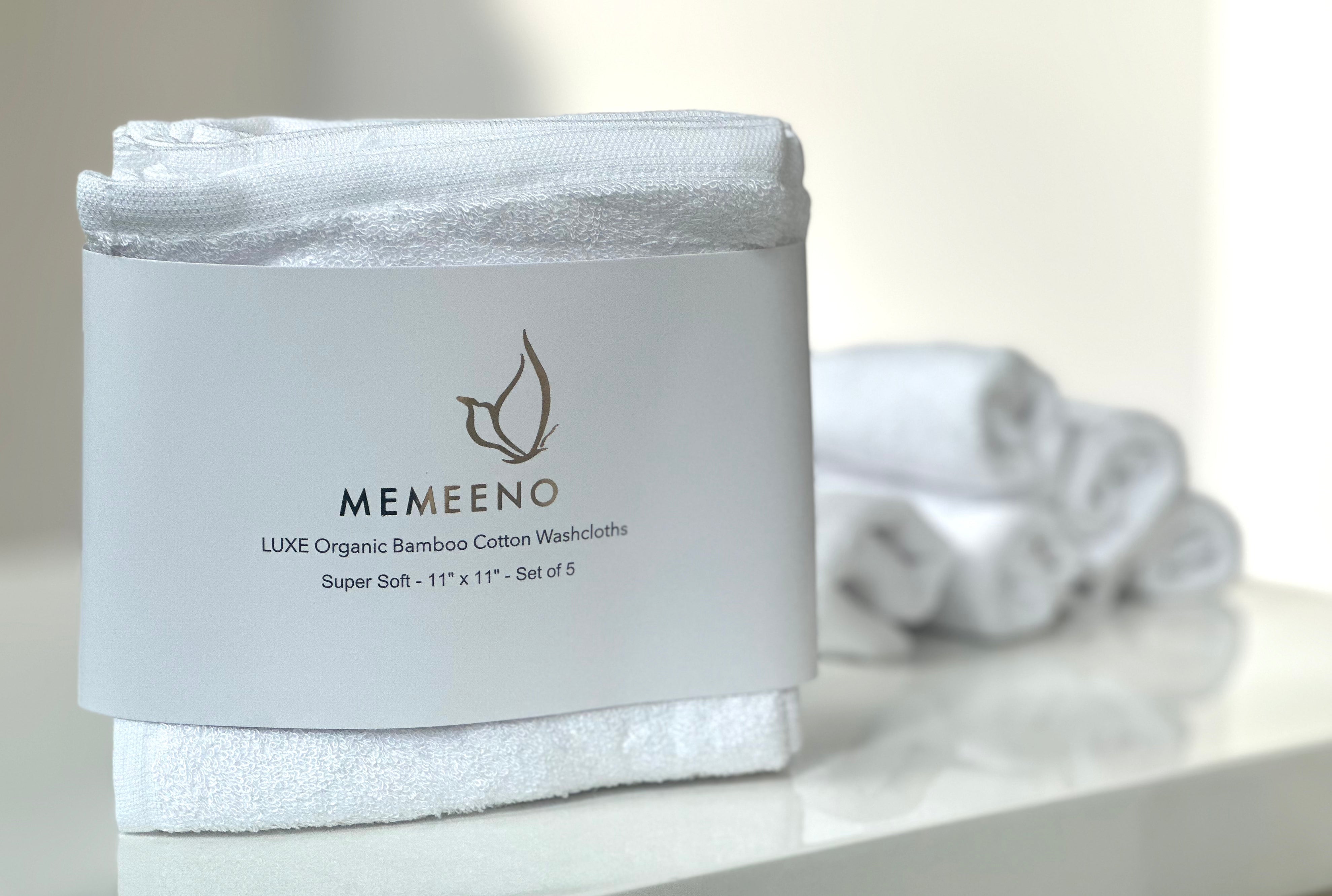 Organic Super Soft Bamboo Washcloths (set Of 5)