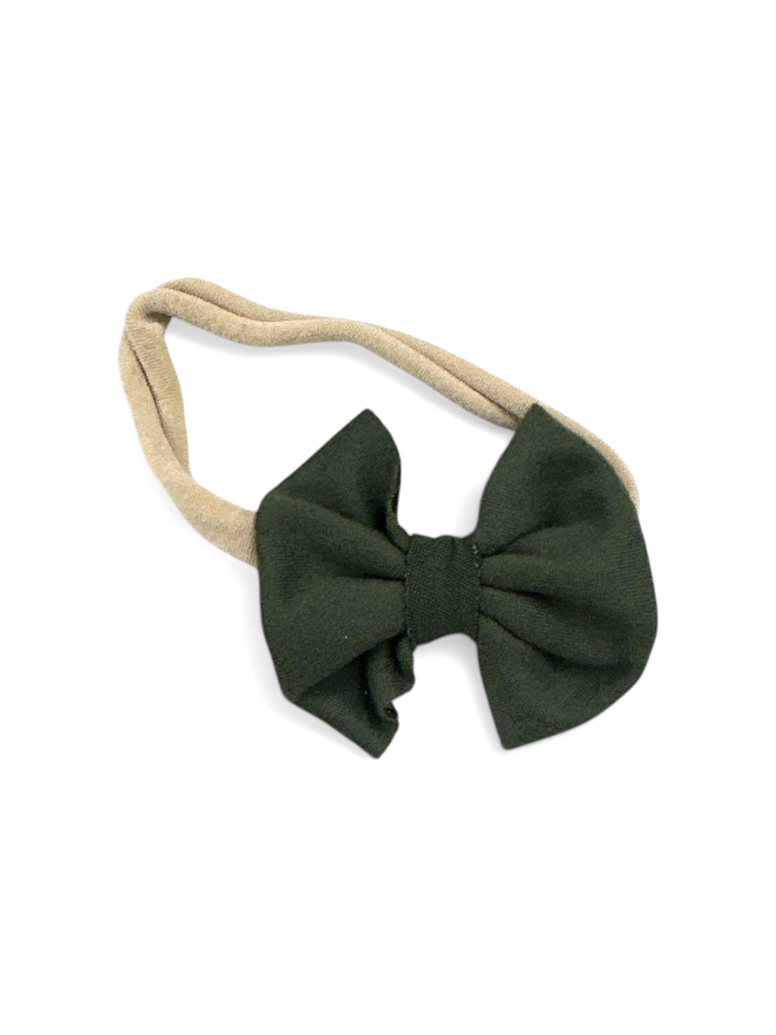 Olive Nylon Bow
