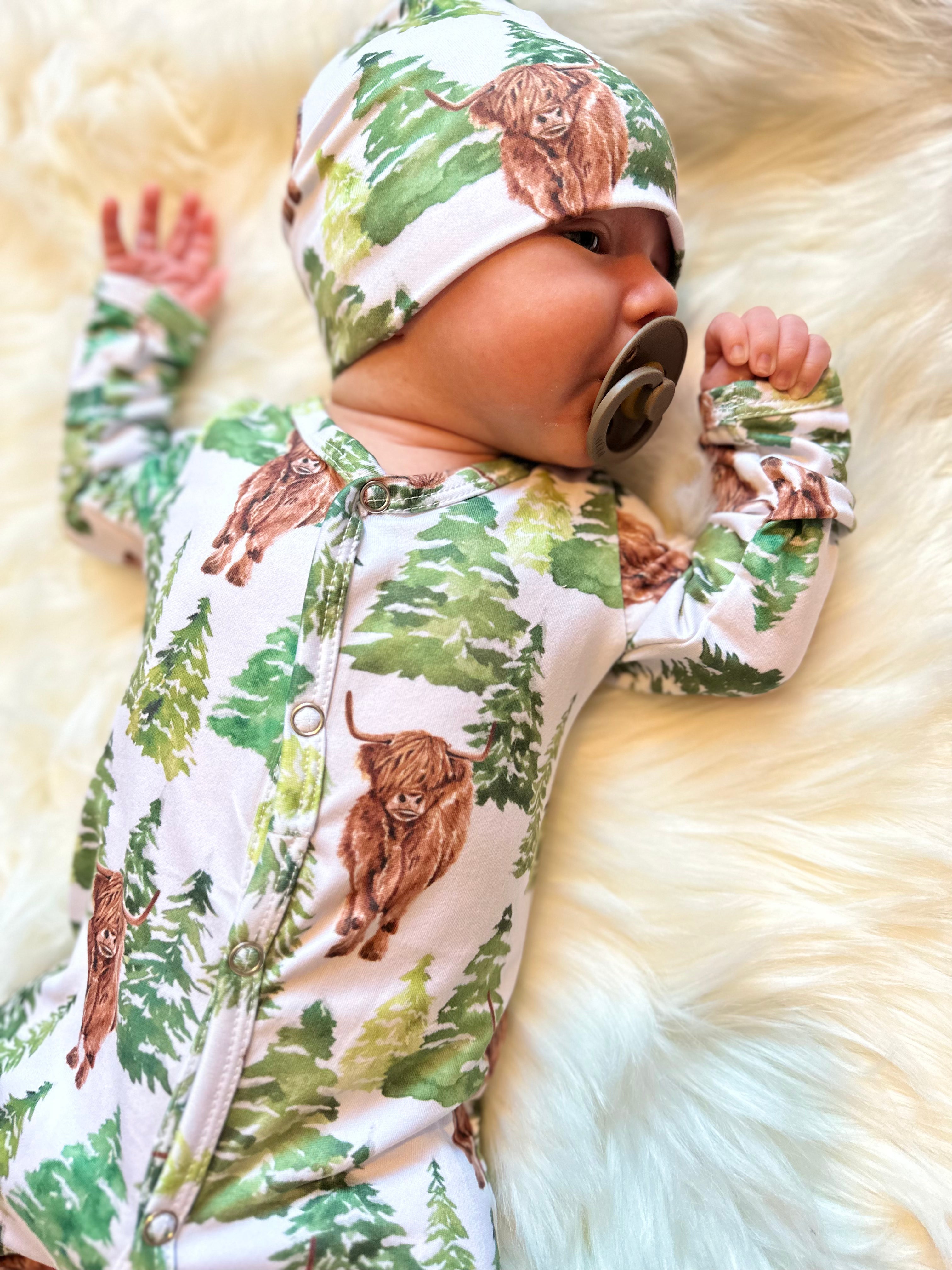 Newborn Highland Forrest Sleeper Set