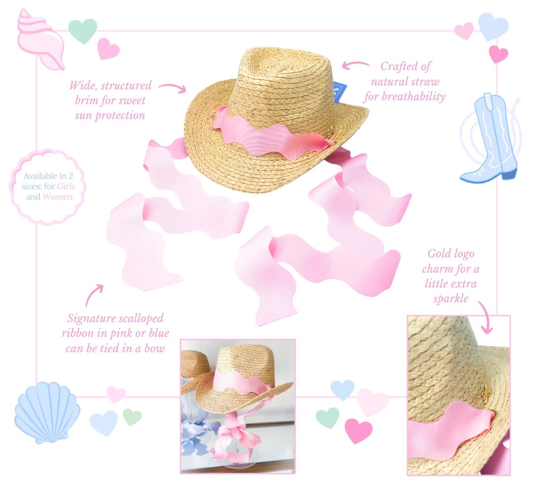 Coastal Cowgirl Hat, Blue (adult)