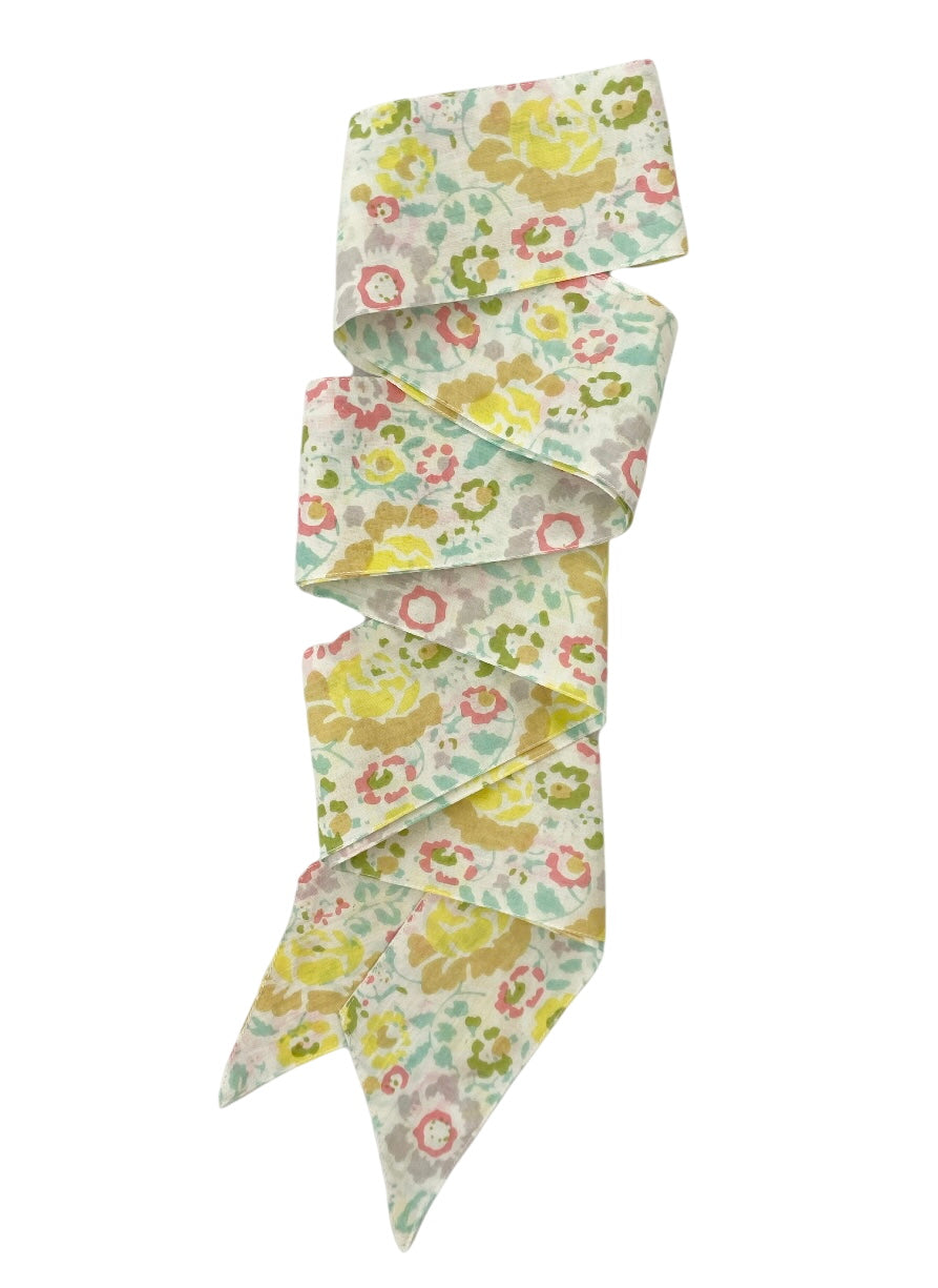 Pastel Plumeria Hat Scarf