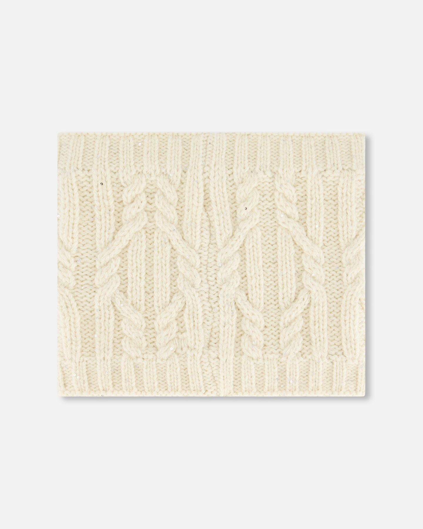 Knit Neckwarmer Off White by Deux par Deux