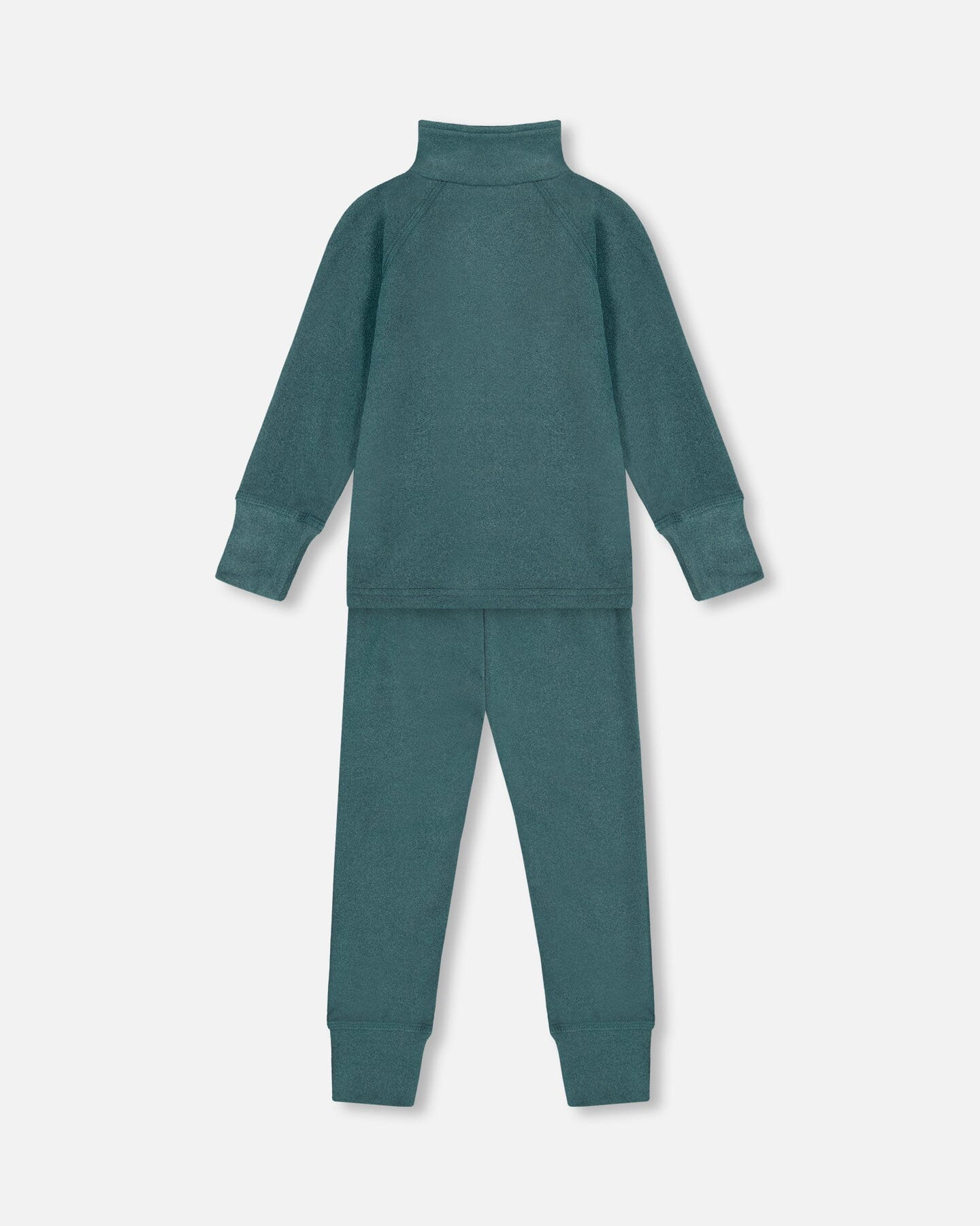 Two Piece Thermal Underwear Set Pine Green by Deux par Deux