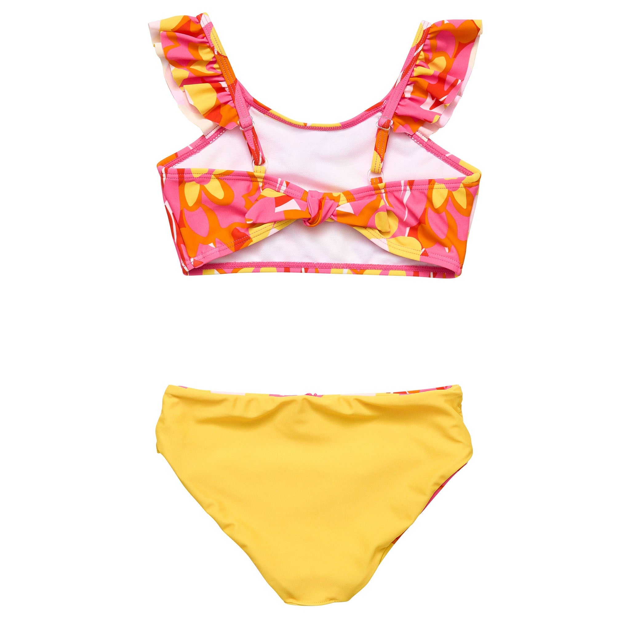 Pop Of Sunshine Frill Crop Bikini