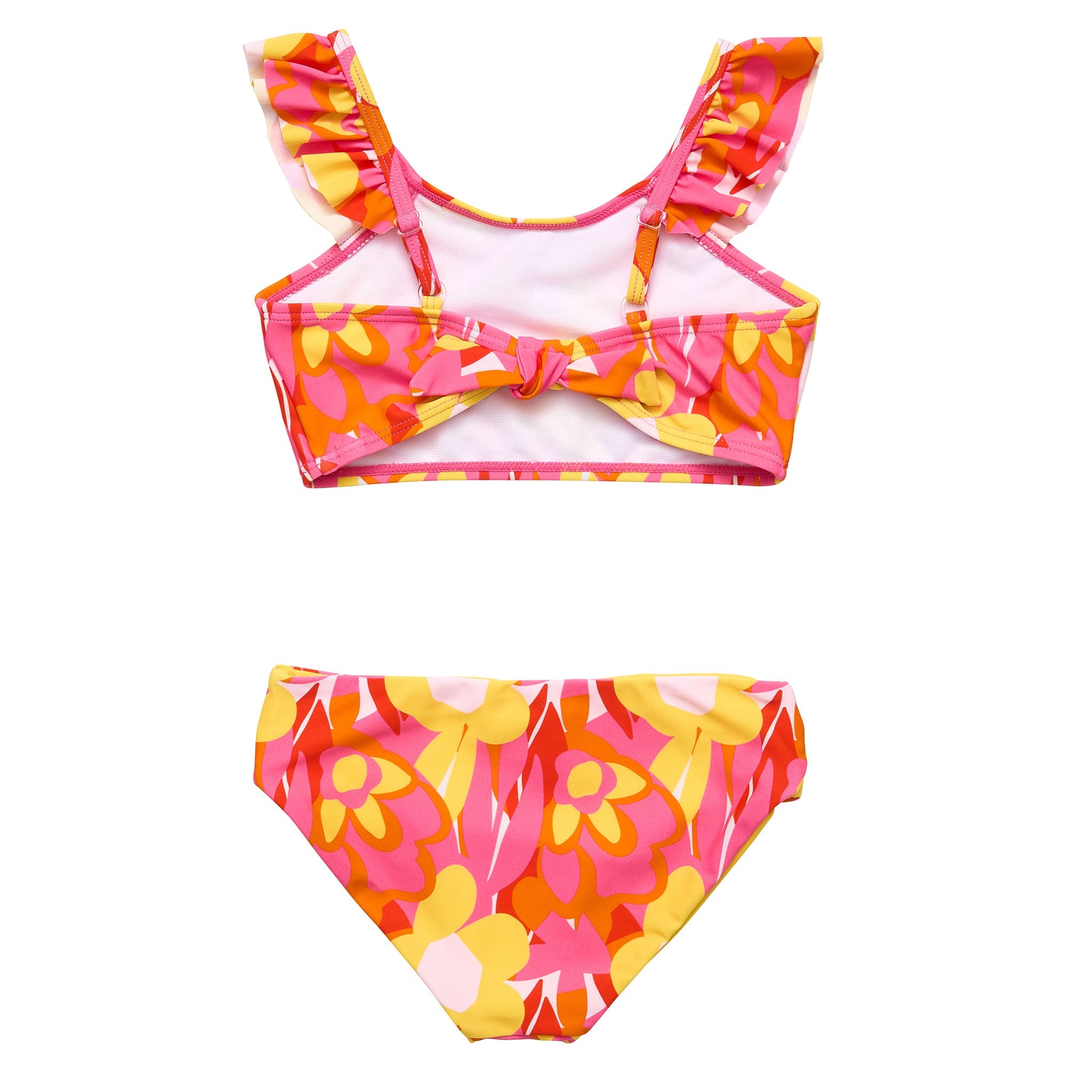 Pop Of Sunshine Frill Crop Bikini