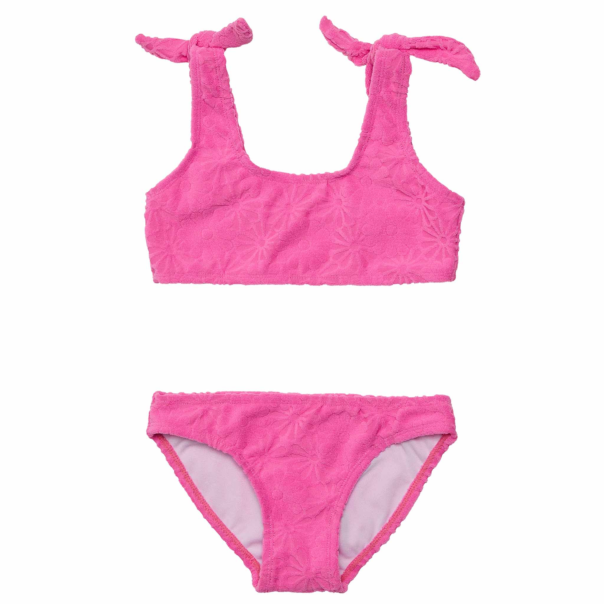 Snapper Rock Bubblegum Bloom Crop Bikini - Pink Floral
