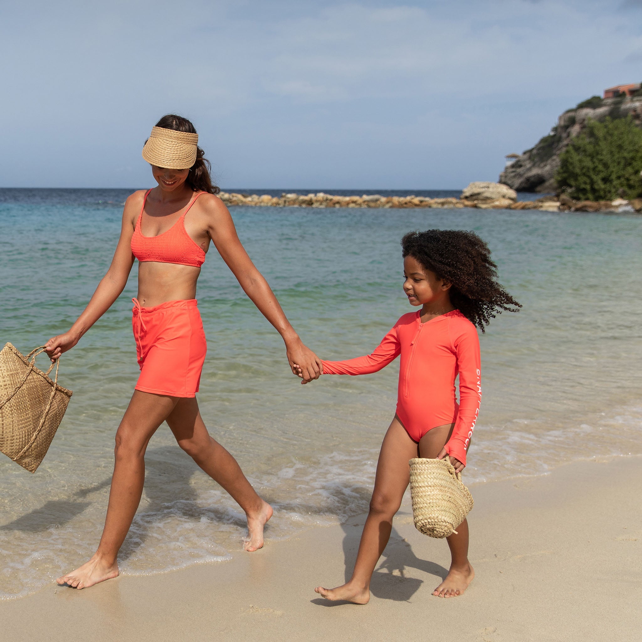 Watermelon Sustainable Ls Surf Suit