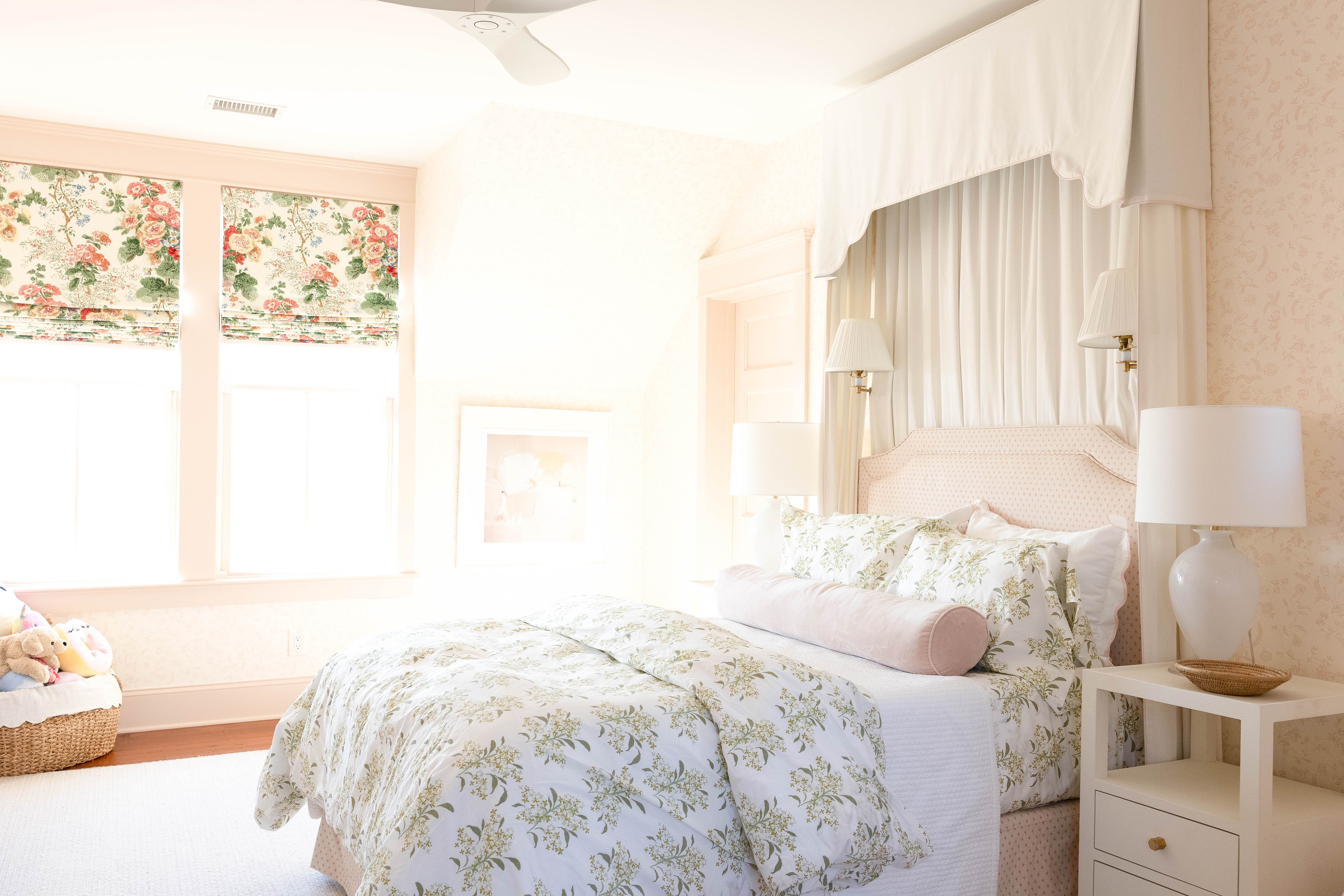 Lilac In Green Fitted Sheet