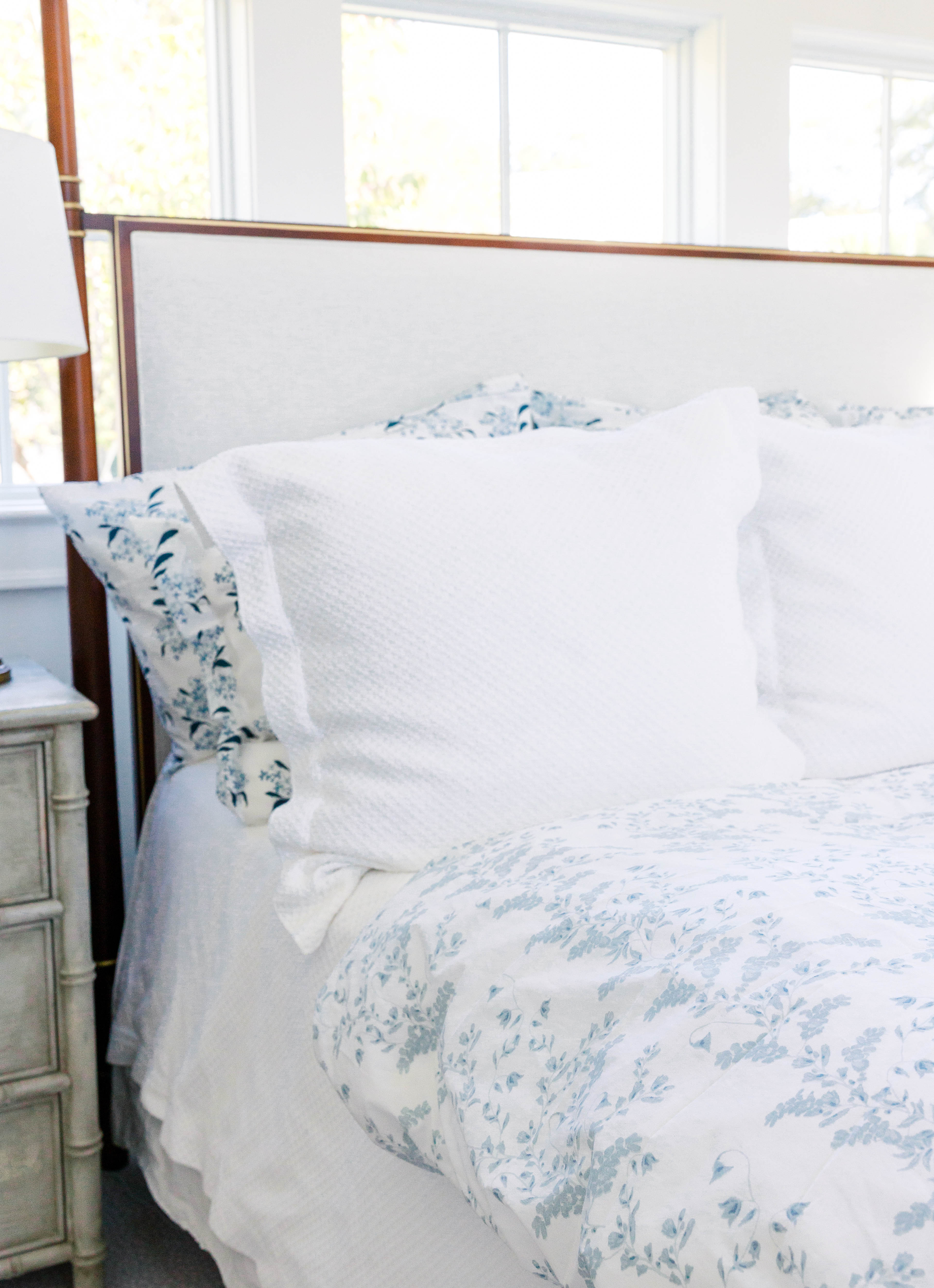 Ruth In Blue Fitted Sheet
