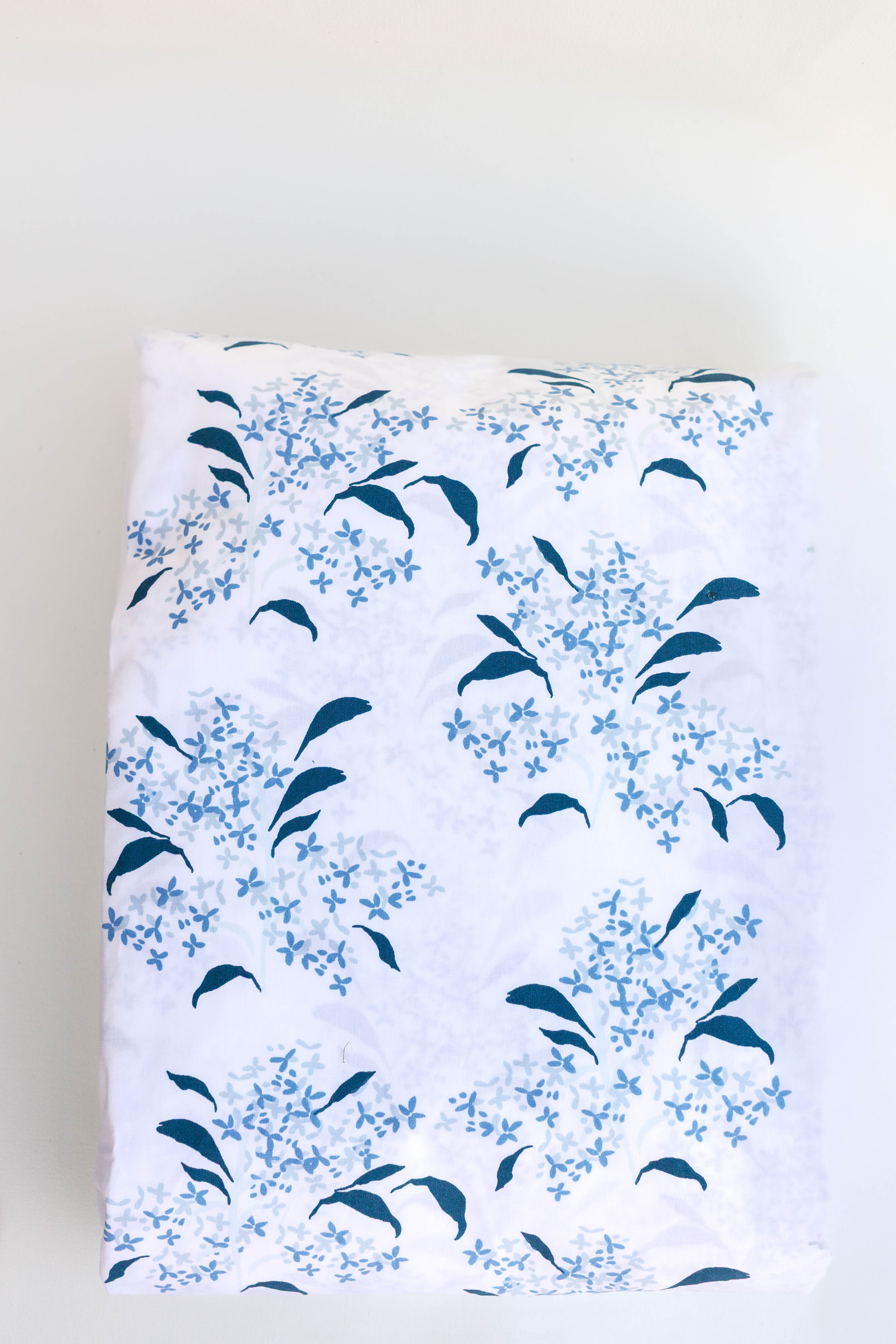 Lilac In Blue Crib Sheet