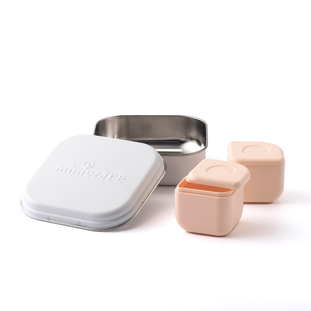 Growbento: All Ages Bento Box - Snow + Peach