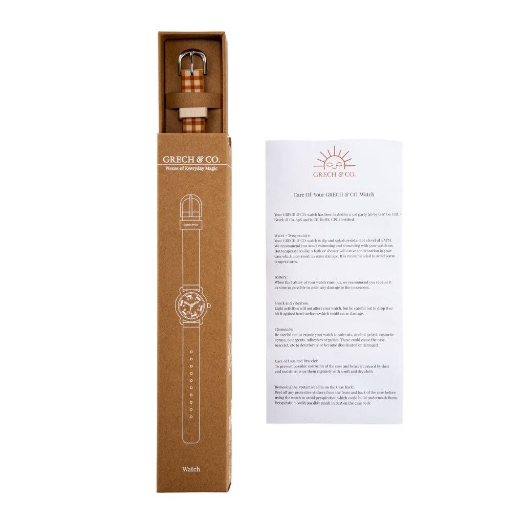 Classic Watches | Silicone + Stainless Steel | Buckwheat Plaid