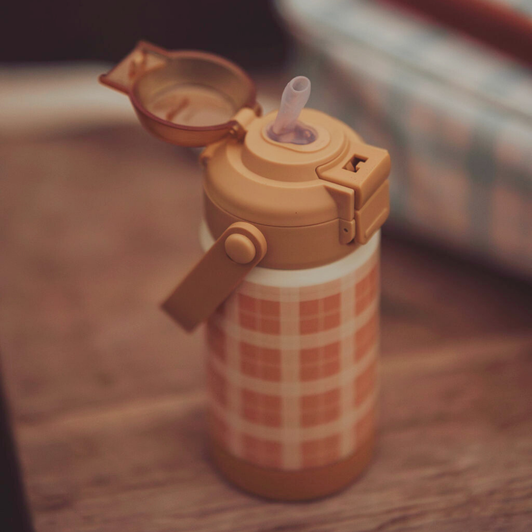 Sip + Chug 2 In 1 Thermo Water Bottle 12 Oz. | Buckwheat Plaid