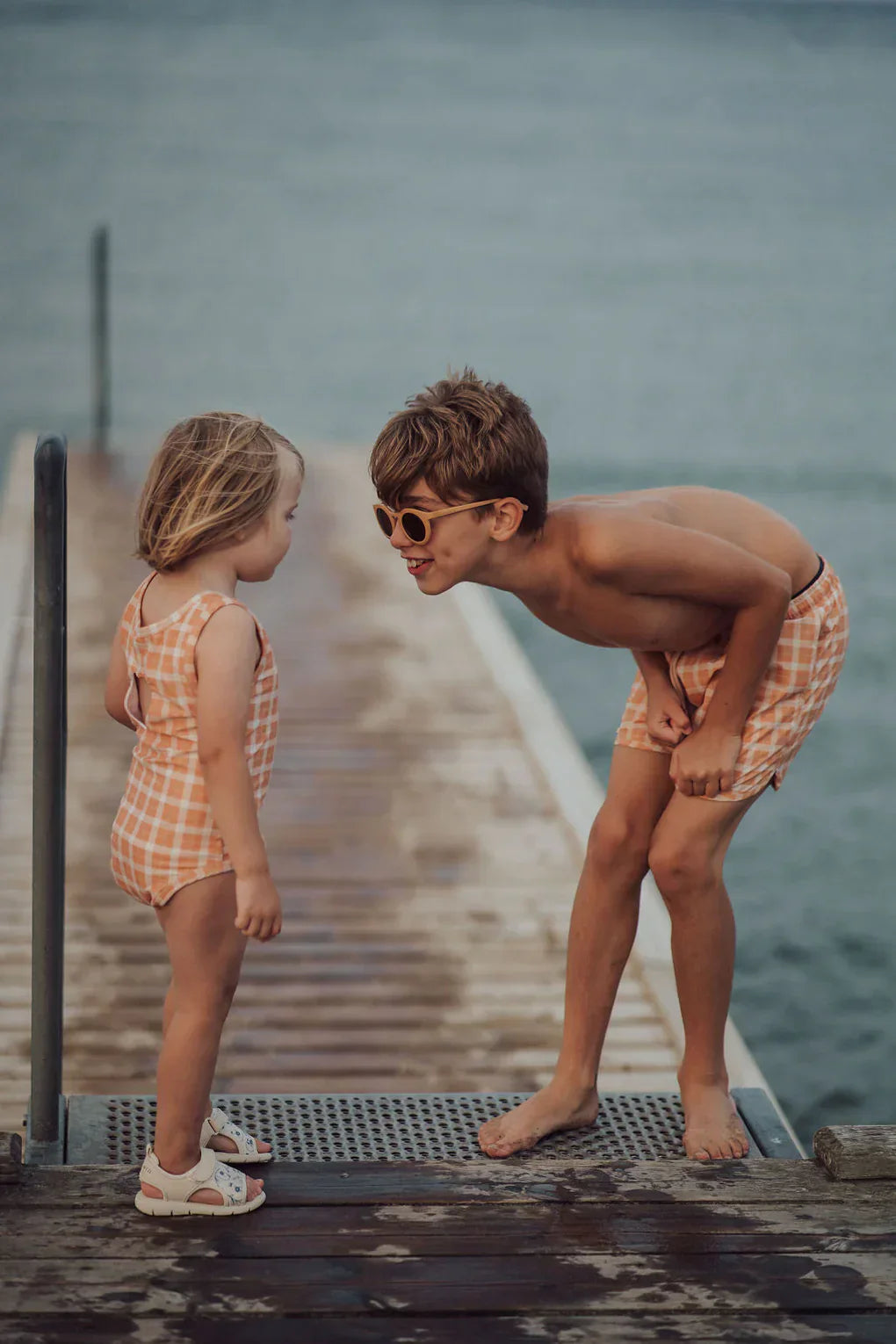 Swim Trunks | Upf + Recycled - Sienna Gingham