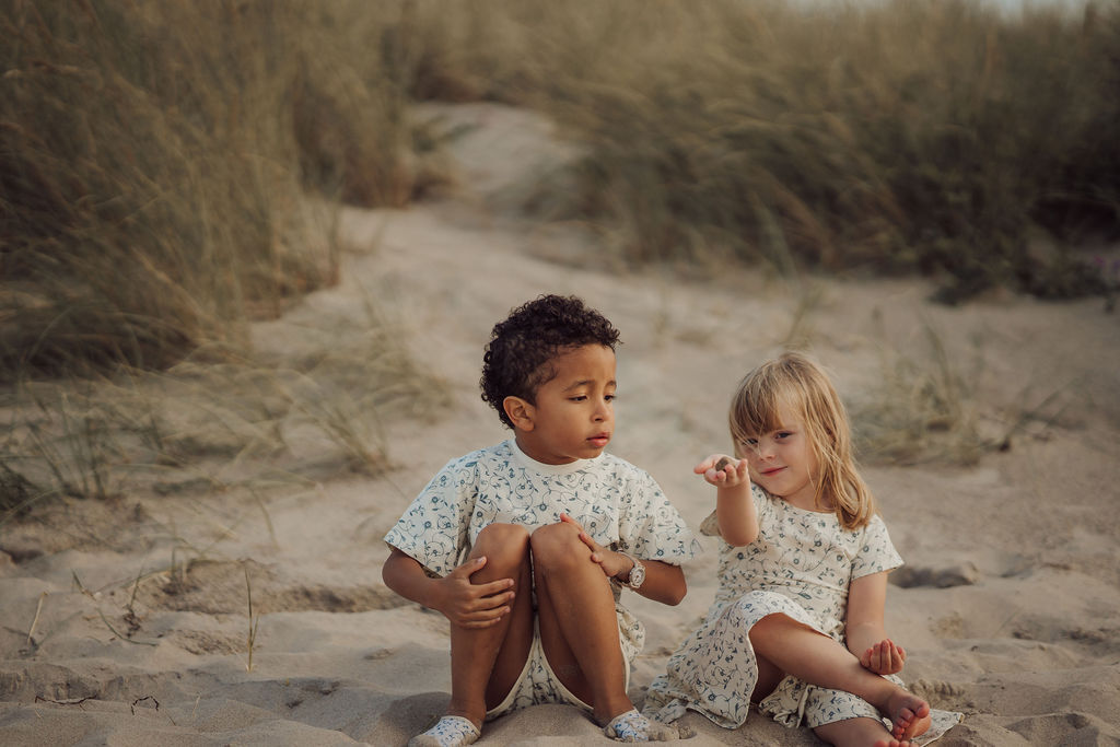 Retro Shorts | Organic Cotton Terry - Scandi Floral