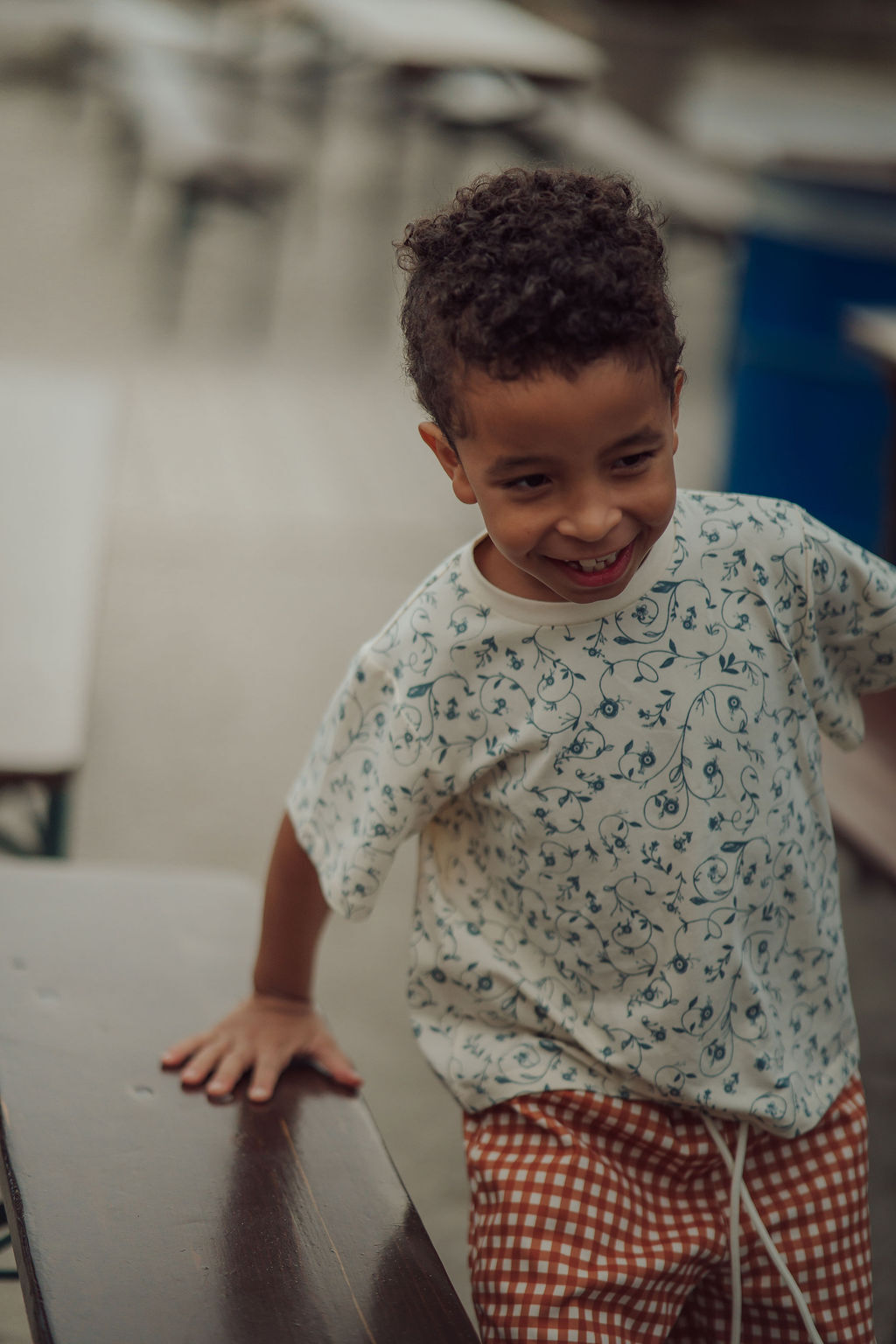 Oversized T-shirt | Organic Cotton Jersey - Scandi Floral