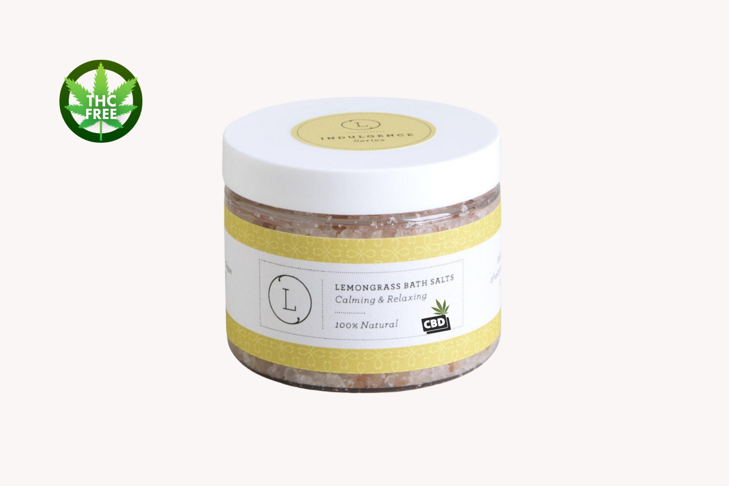 Cbd Grapefruit Natural Bath Salt Soak With Cbd. Made With Dead Sea, Epsom And Himalayan Salts (thc Free)