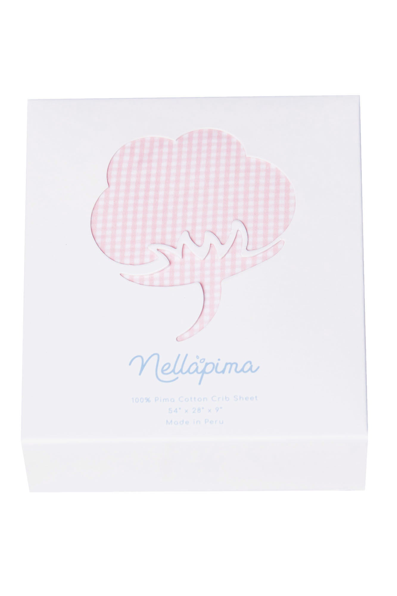 Pink Gingham Crib Sheets