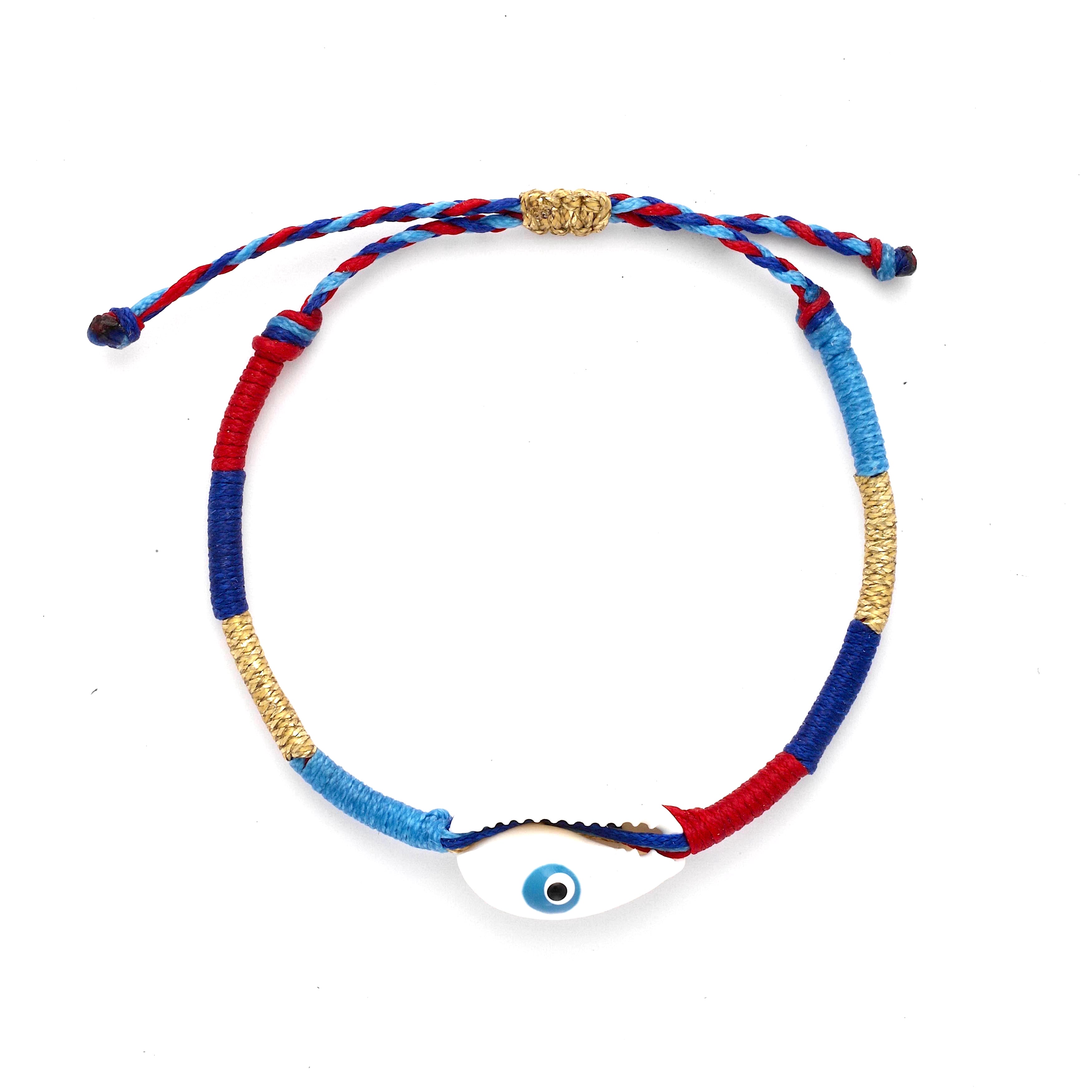 Evil Eye Shell Bracelet
