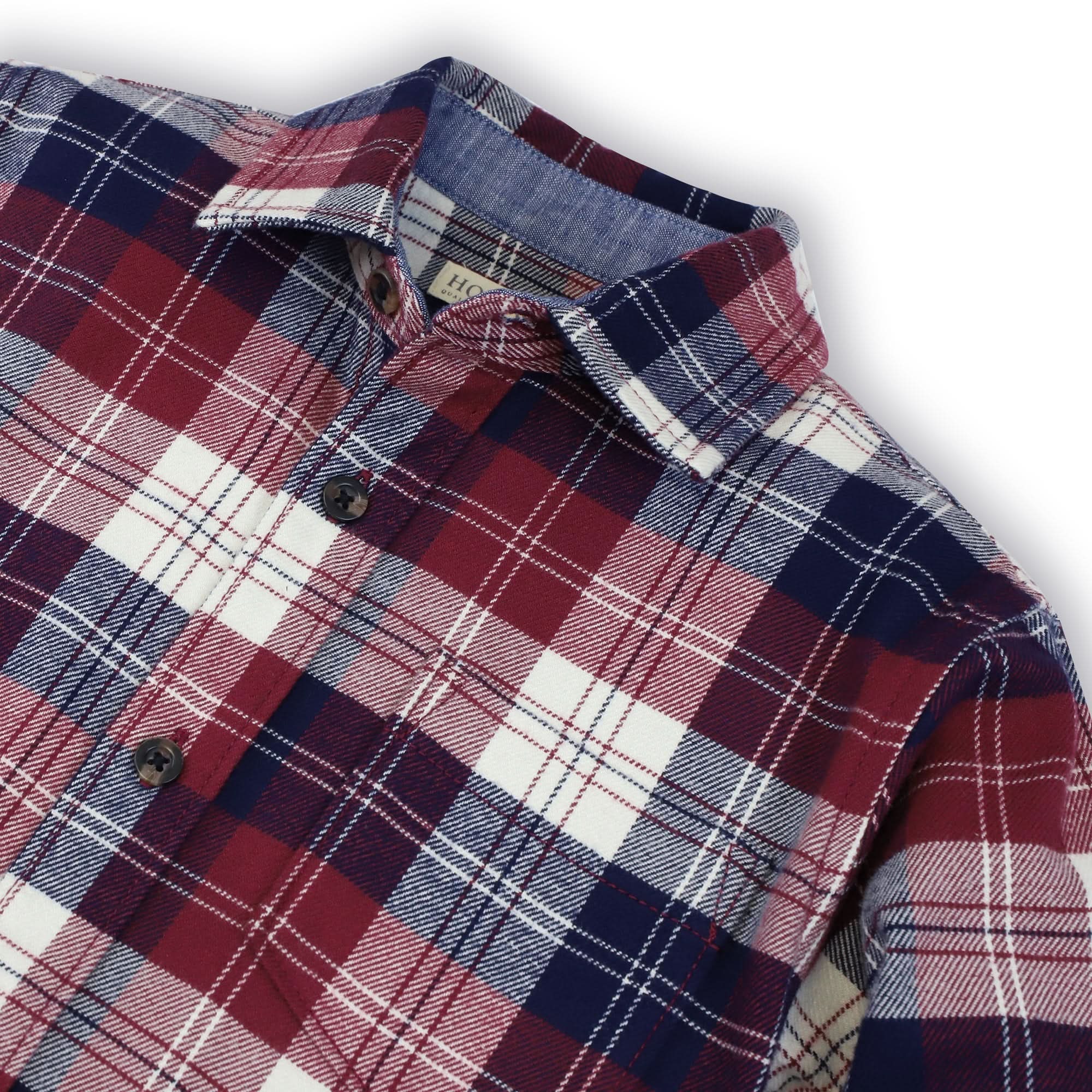Brushed Flannel Organic Button Down Shirt - Baby