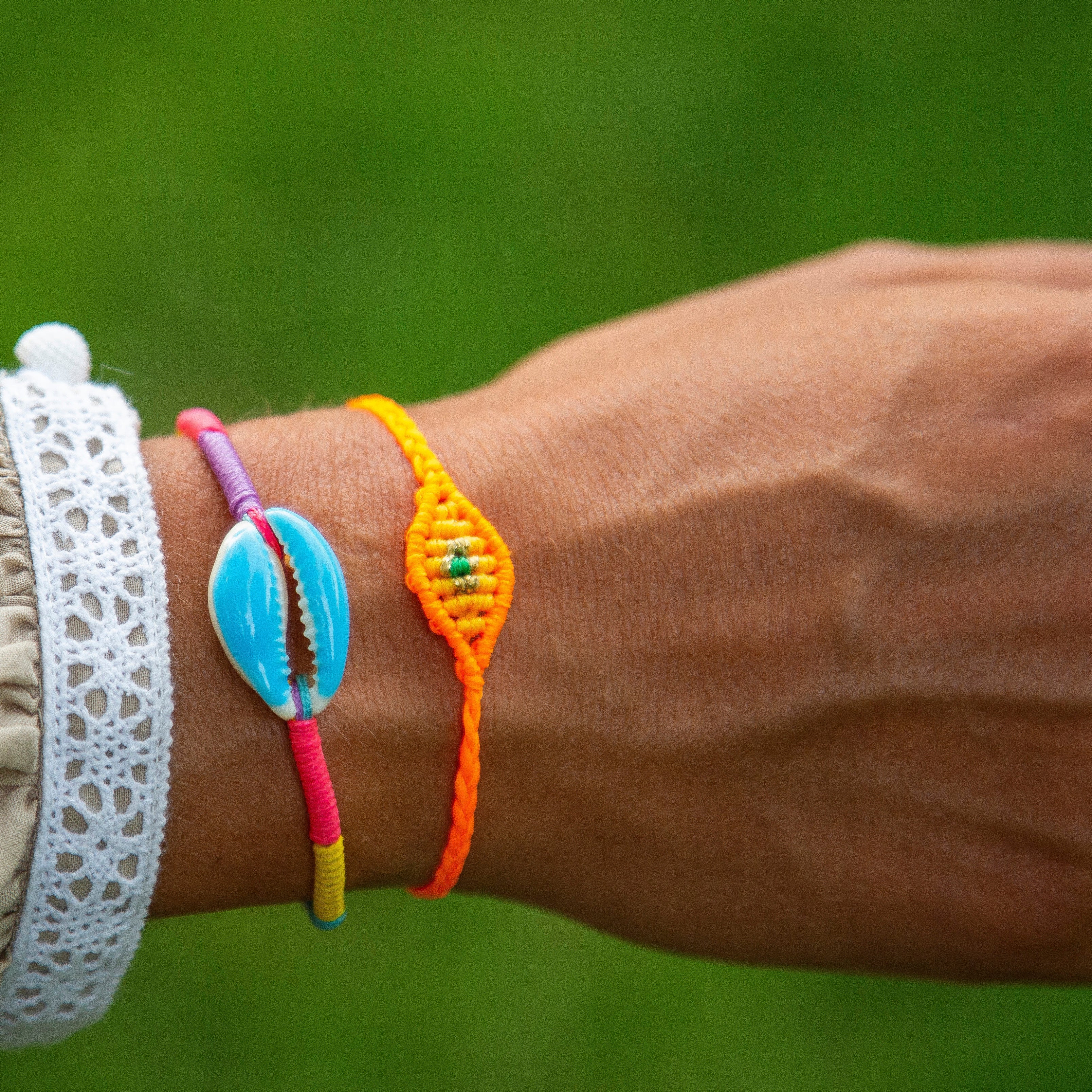 Blue Candy Shell Bracelet