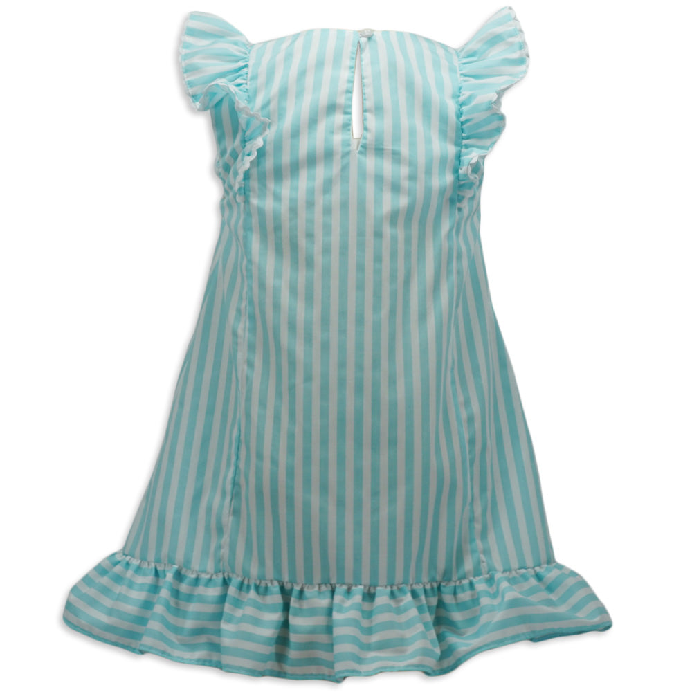 Aqua Stripe Emily Dress