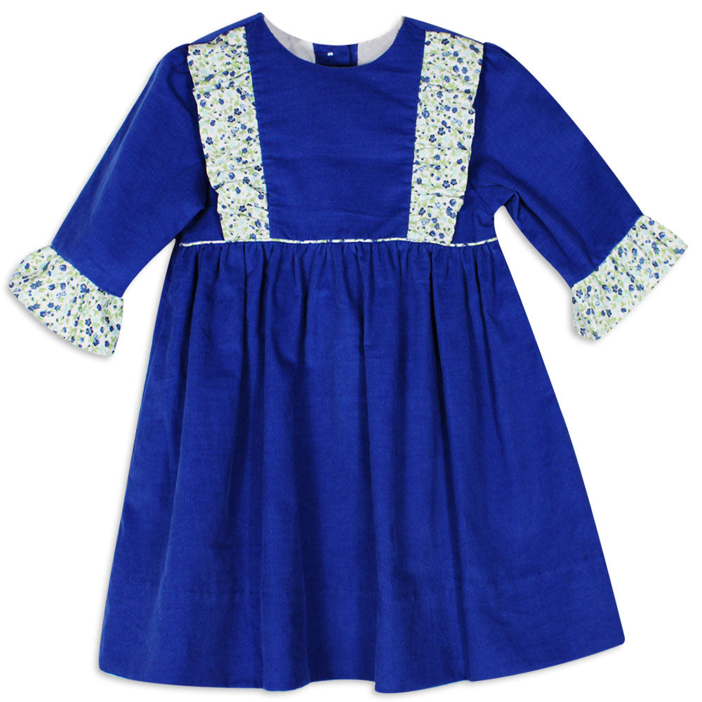 Blue Flower Bouquet Caroline Dress
