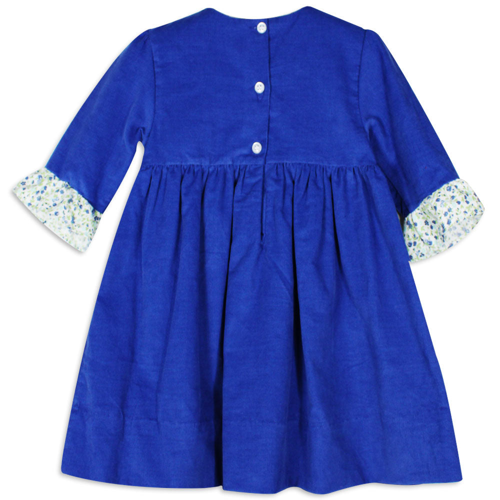 Blue Flower Bouquet Caroline Dress