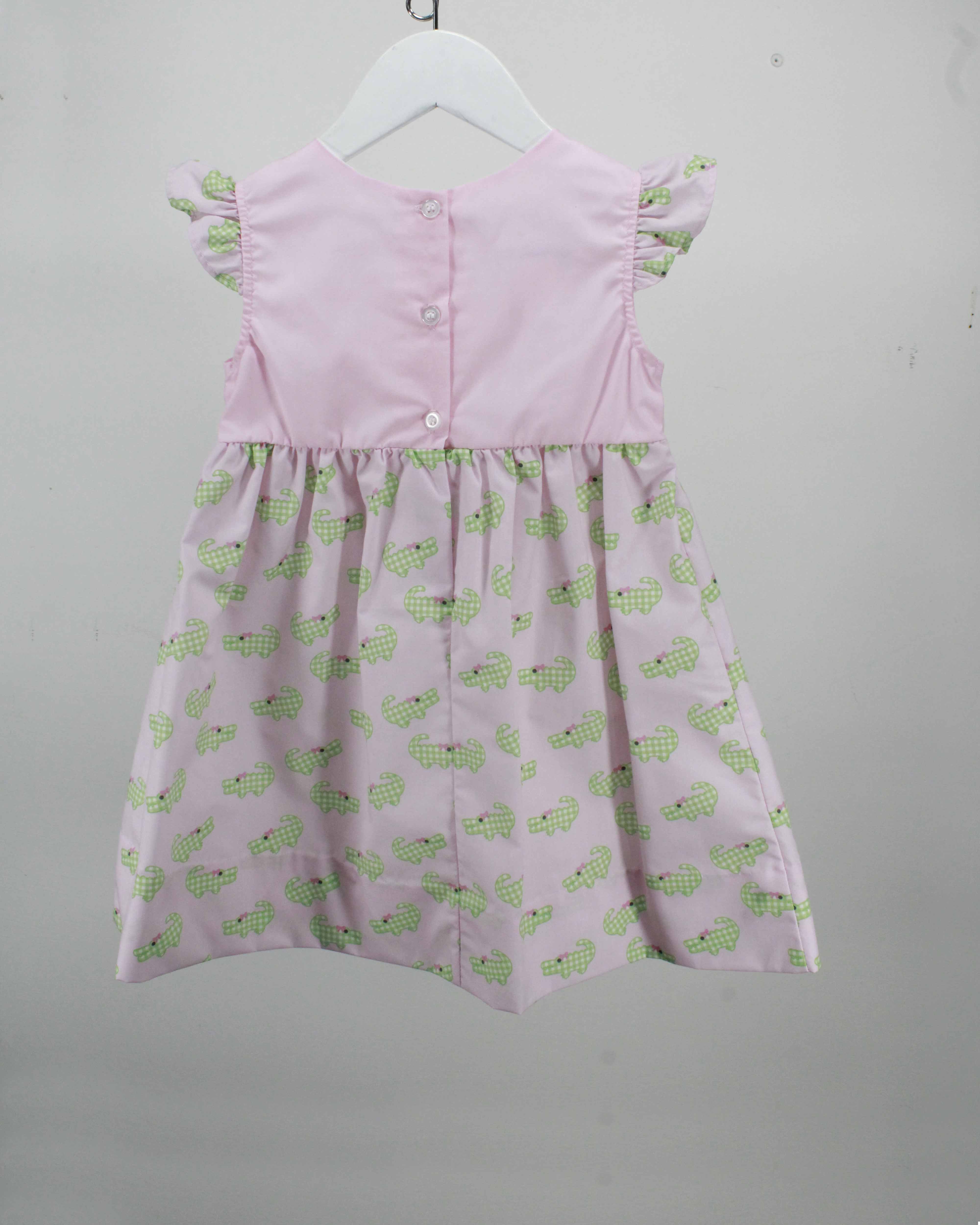 Baby Pink Croc Mary Dress