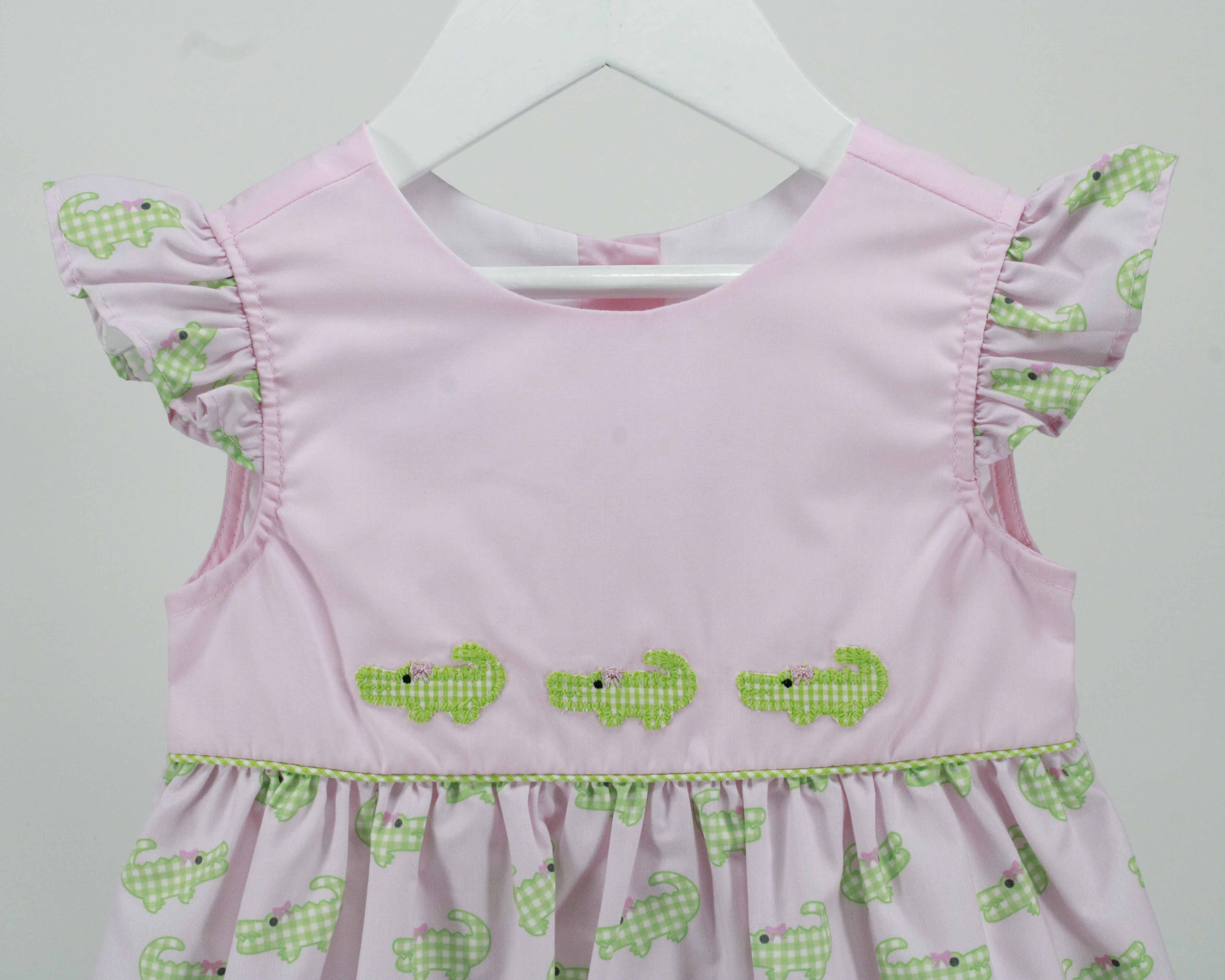 Baby Pink Croc Mary Dress