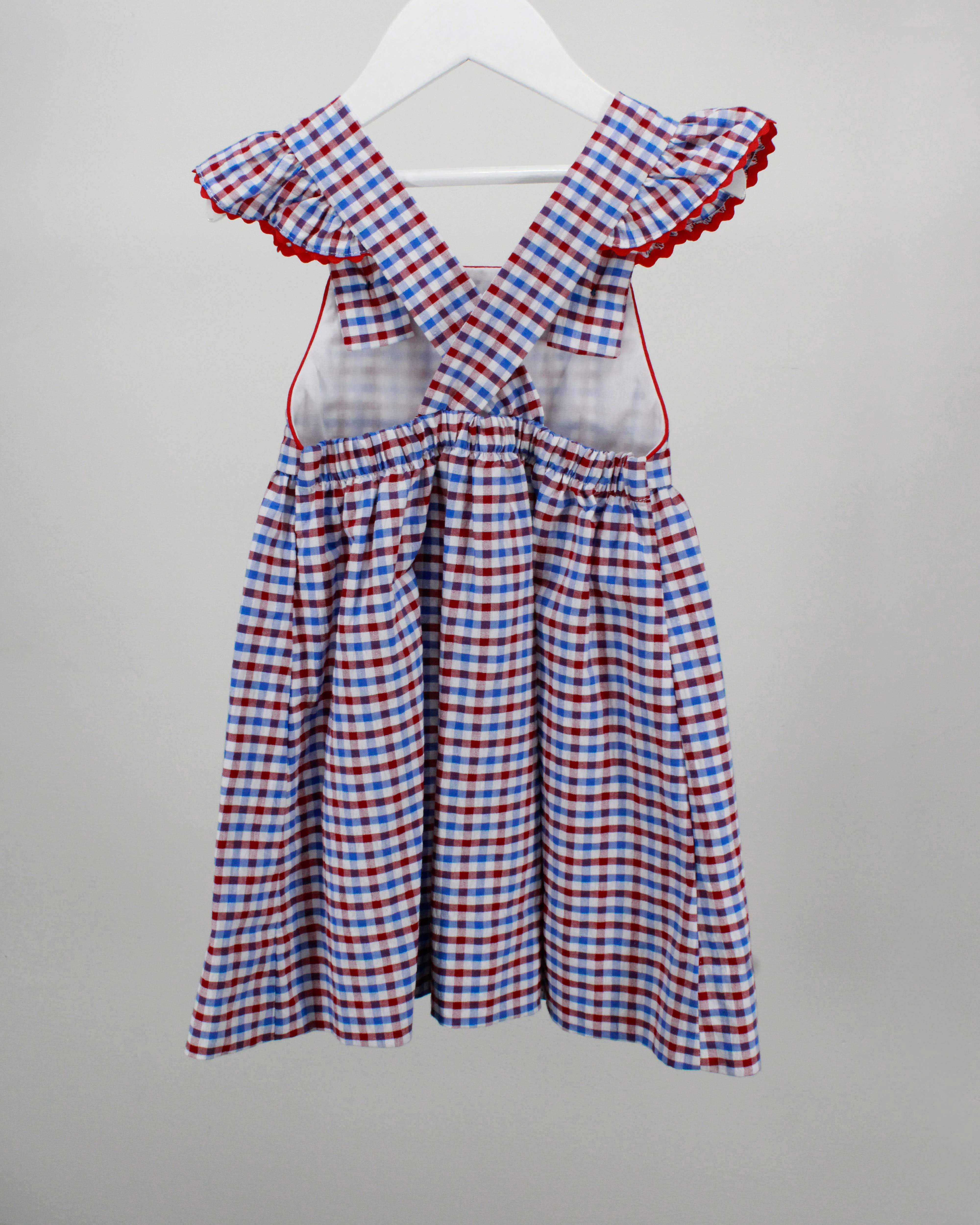 Blue And Red Plaid Gracie Dress