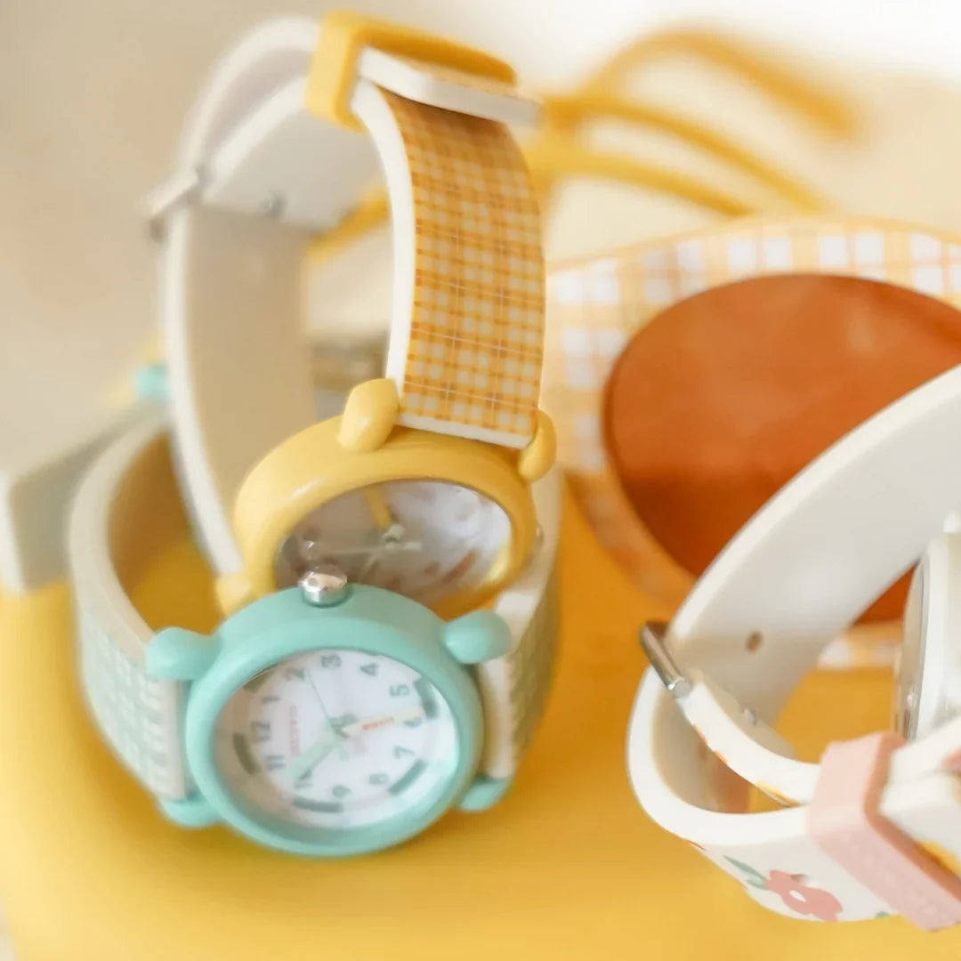 Classic Watches | Silicone + Stainless Steel | Buckwheat Plaid