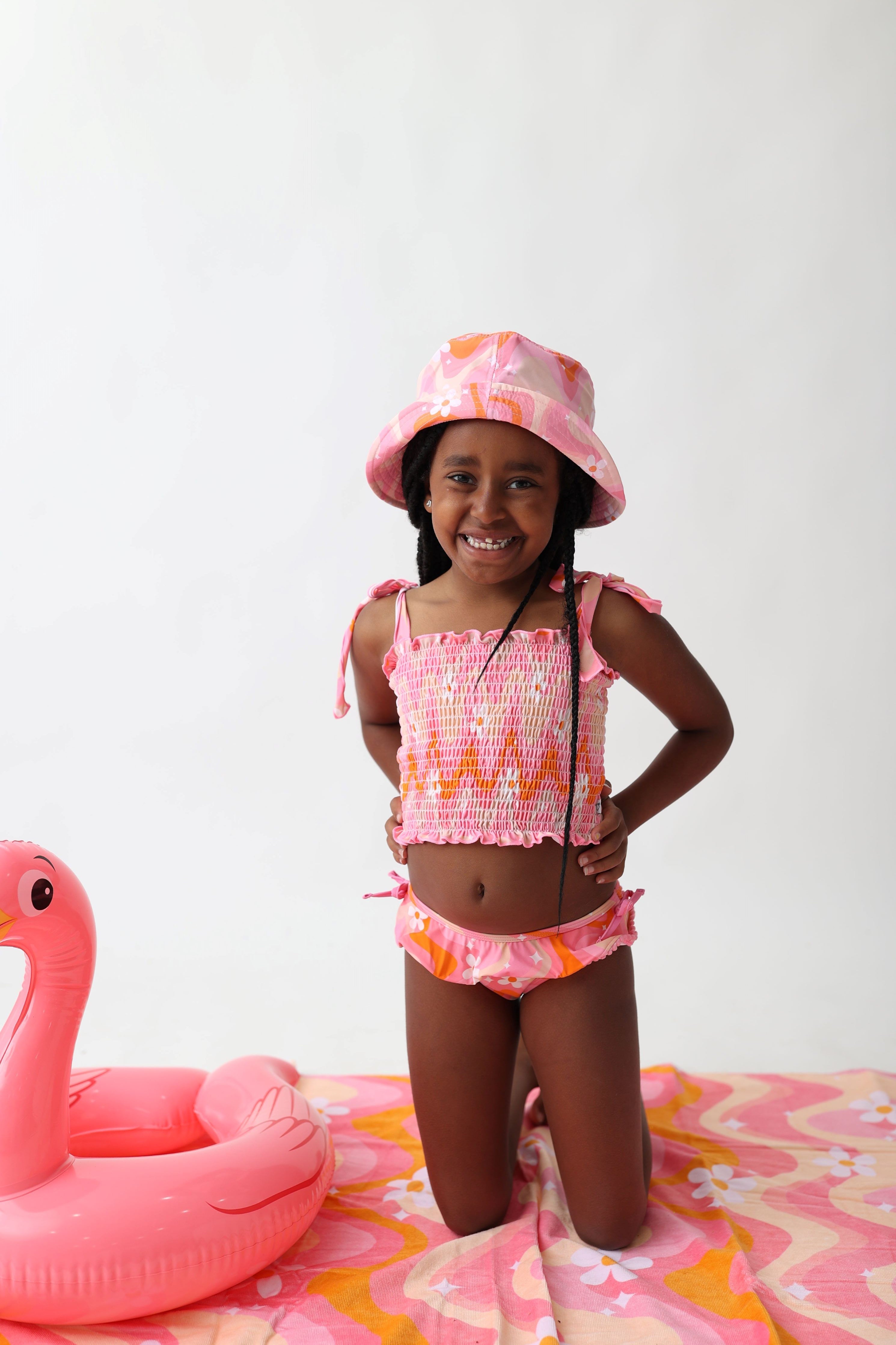 Groovy Floral Dream Tankini Two Piece Swim Suit