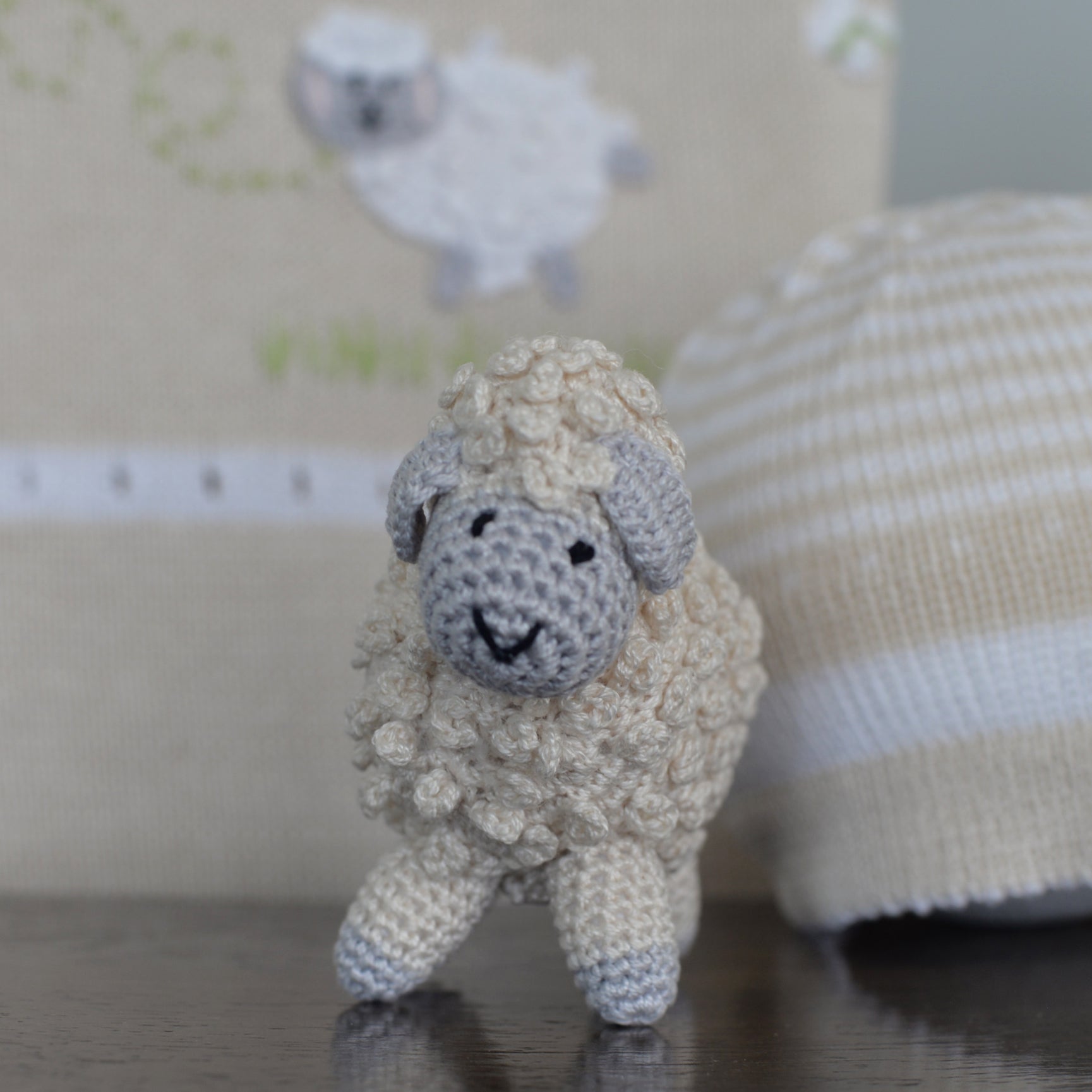 Little Crochet Lamb, Ecru