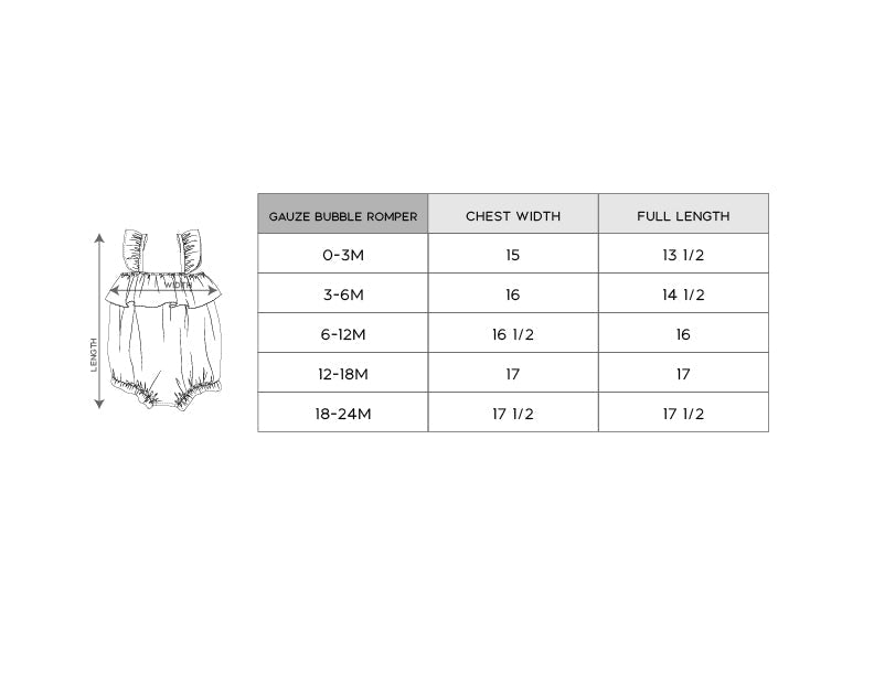 Baby Girl Gauze Bubble Romper