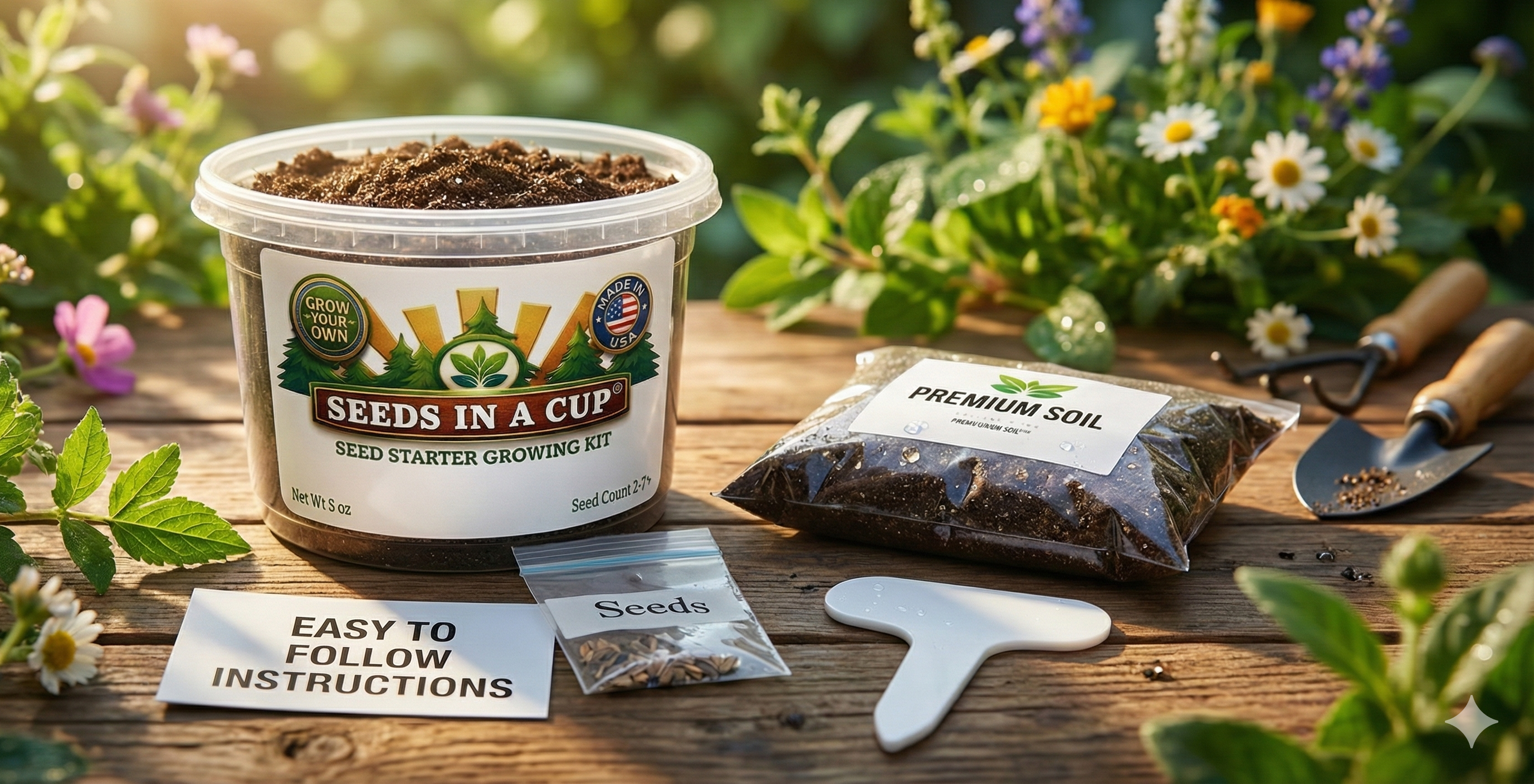 Collard Greens | Plant Seed Starter Grow Kit |