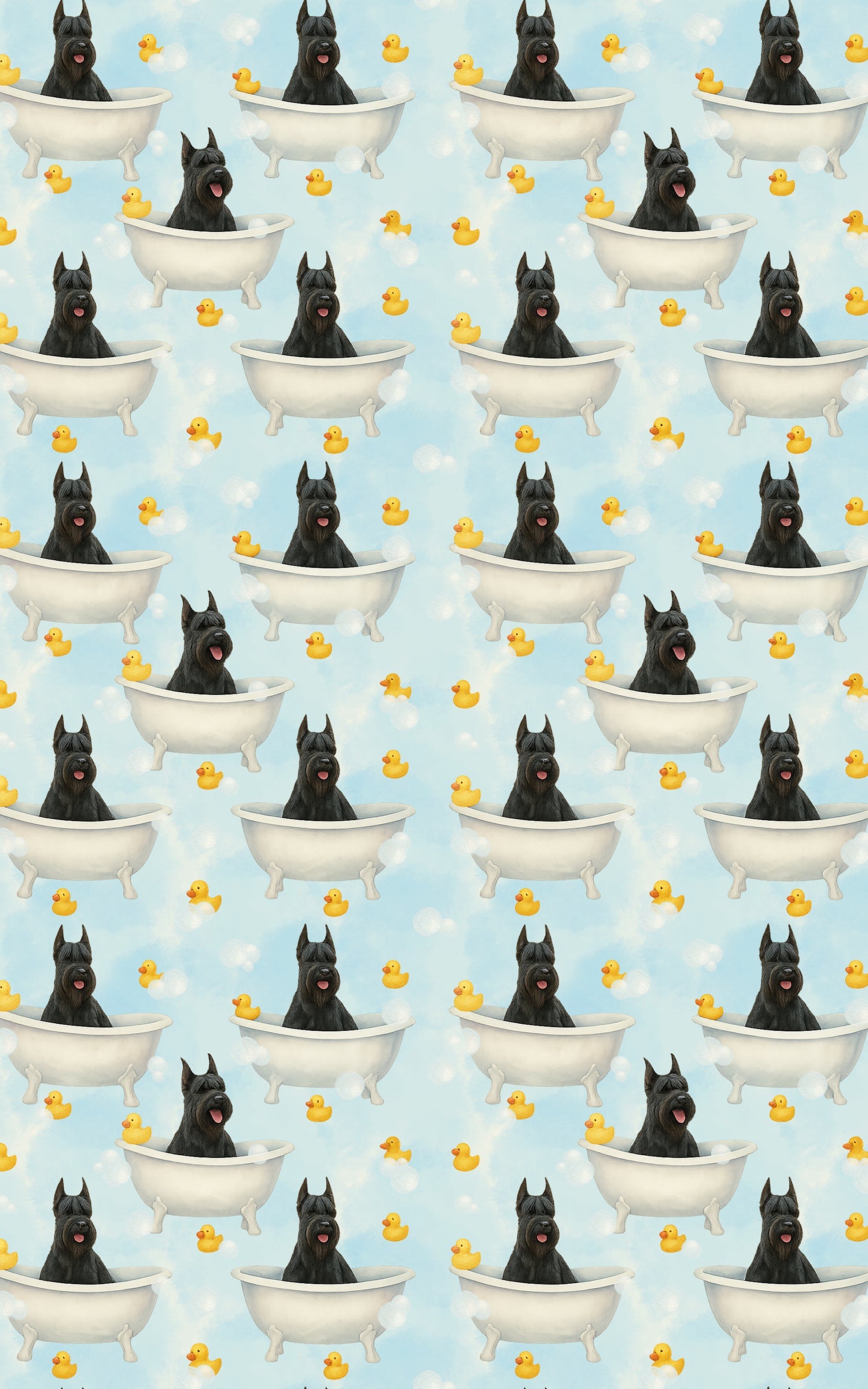 Rubber Ducky Giant Schnauzer Splash