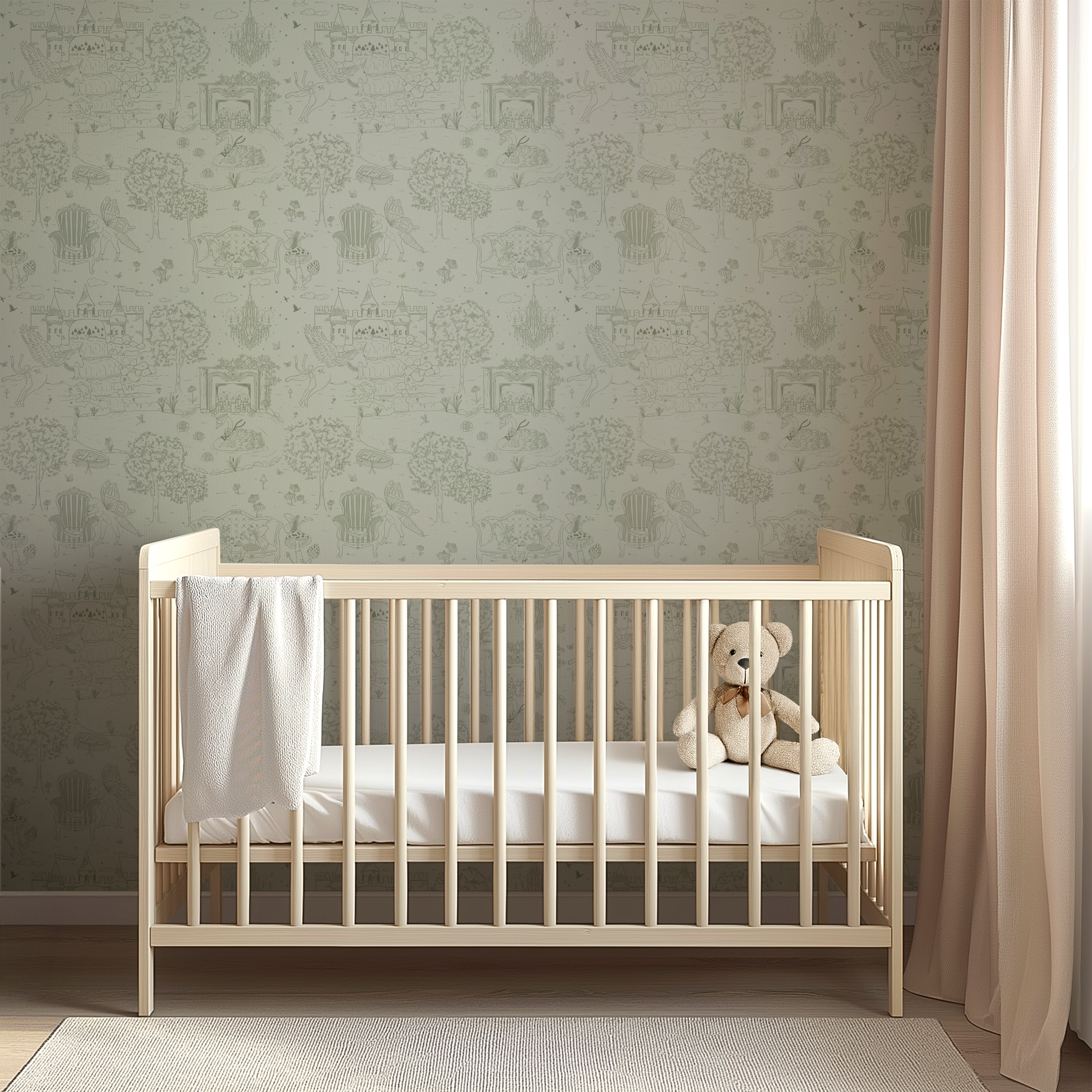 Ginny Wallpaper By Painted Hawk Design